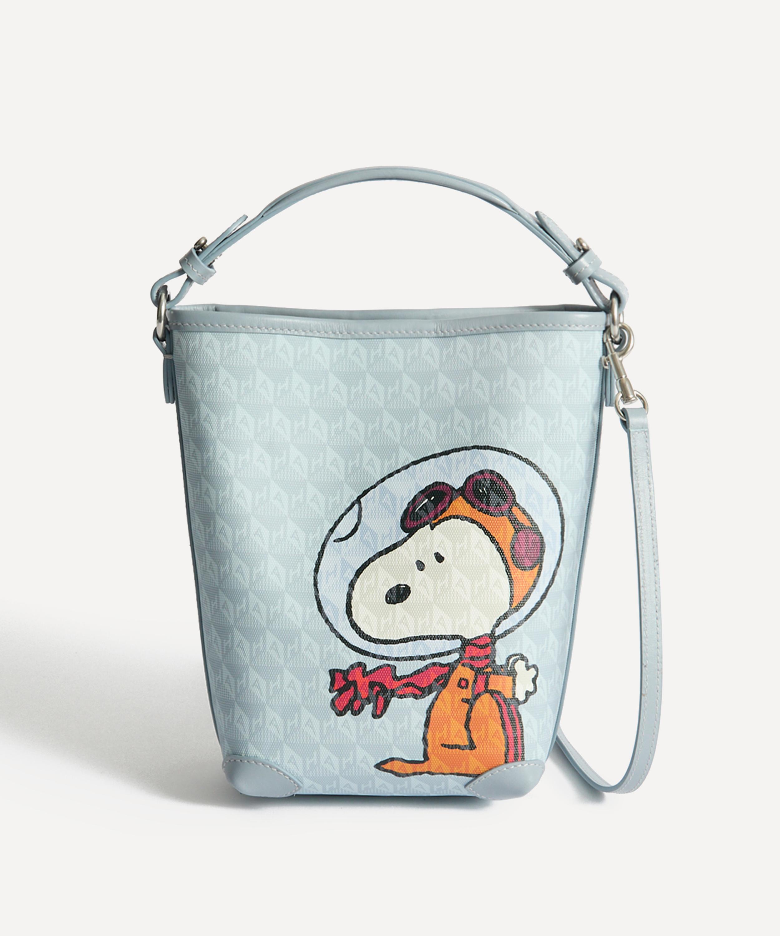 Anya Hindmarch - X Peanuts Space Snoopy I am a Plastic Bag Mini Bucket Bag image number 0