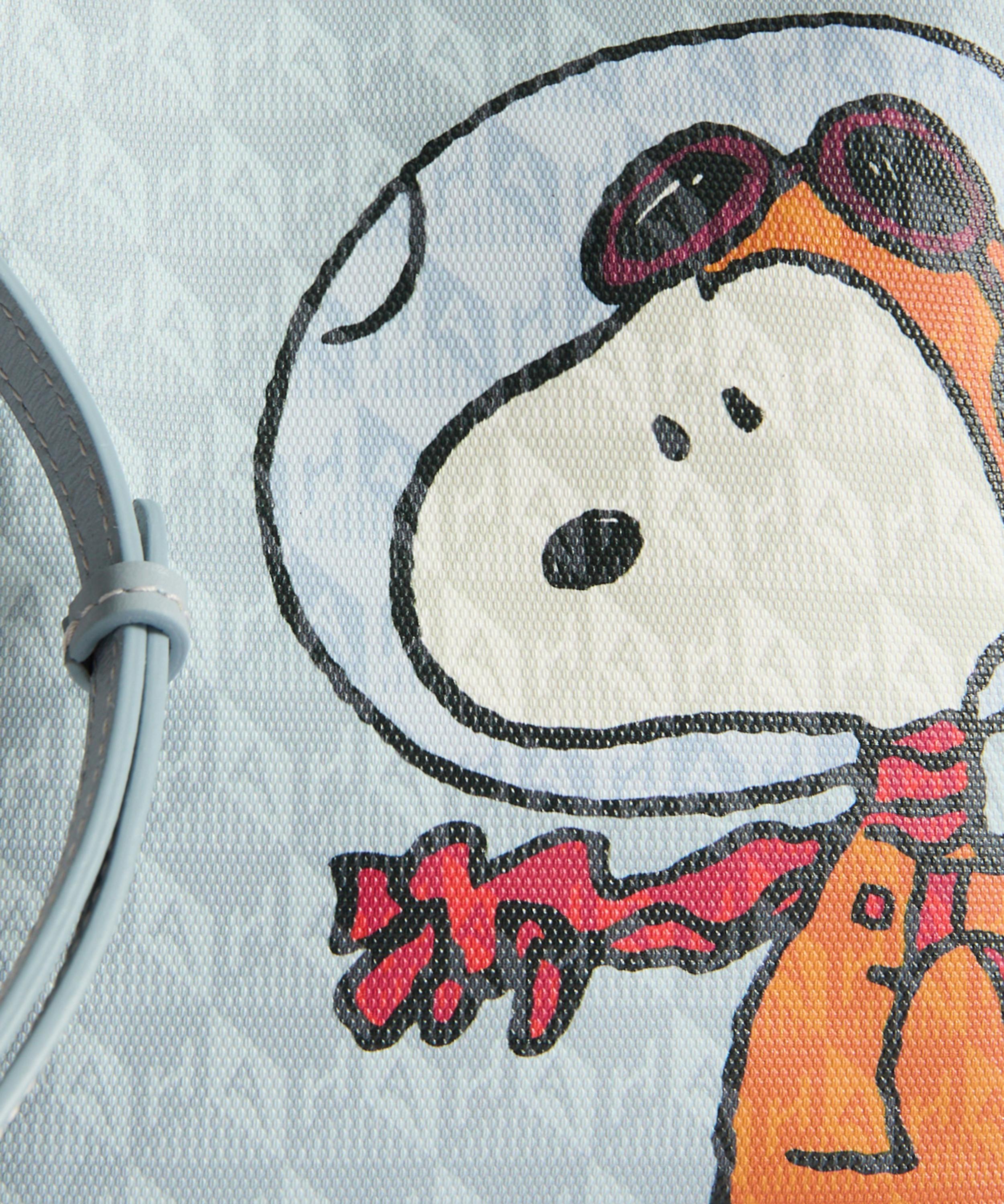 Anya Hindmarch - X Peanuts Space Snoopy I am a Plastic Bag Mini Bucket Bag image number 3