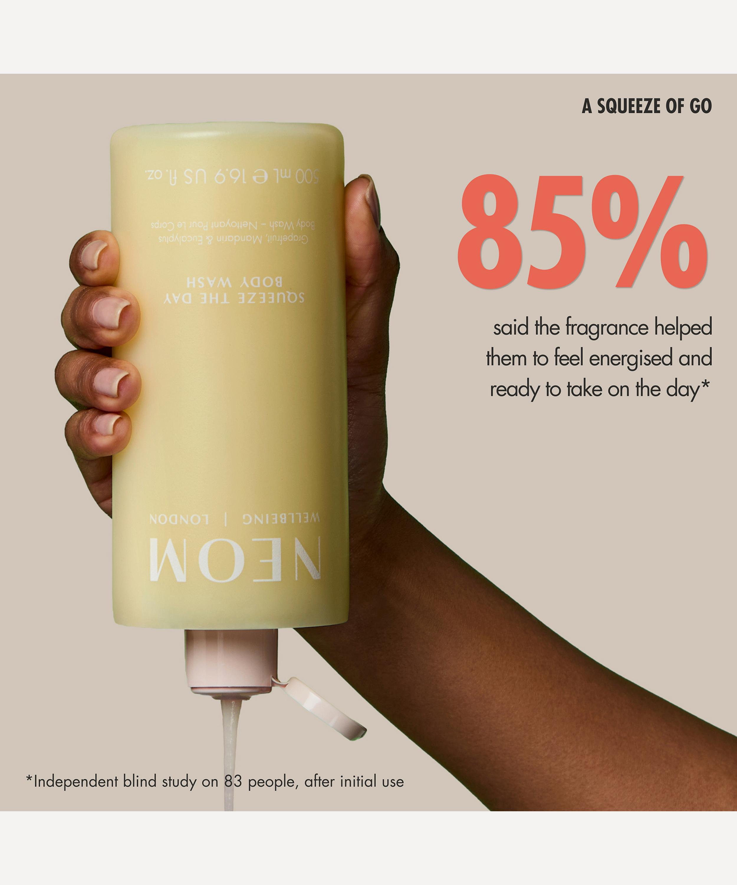 NEOM Wellbeing London - Squeeze the Day Body Wash 500ml image number 3