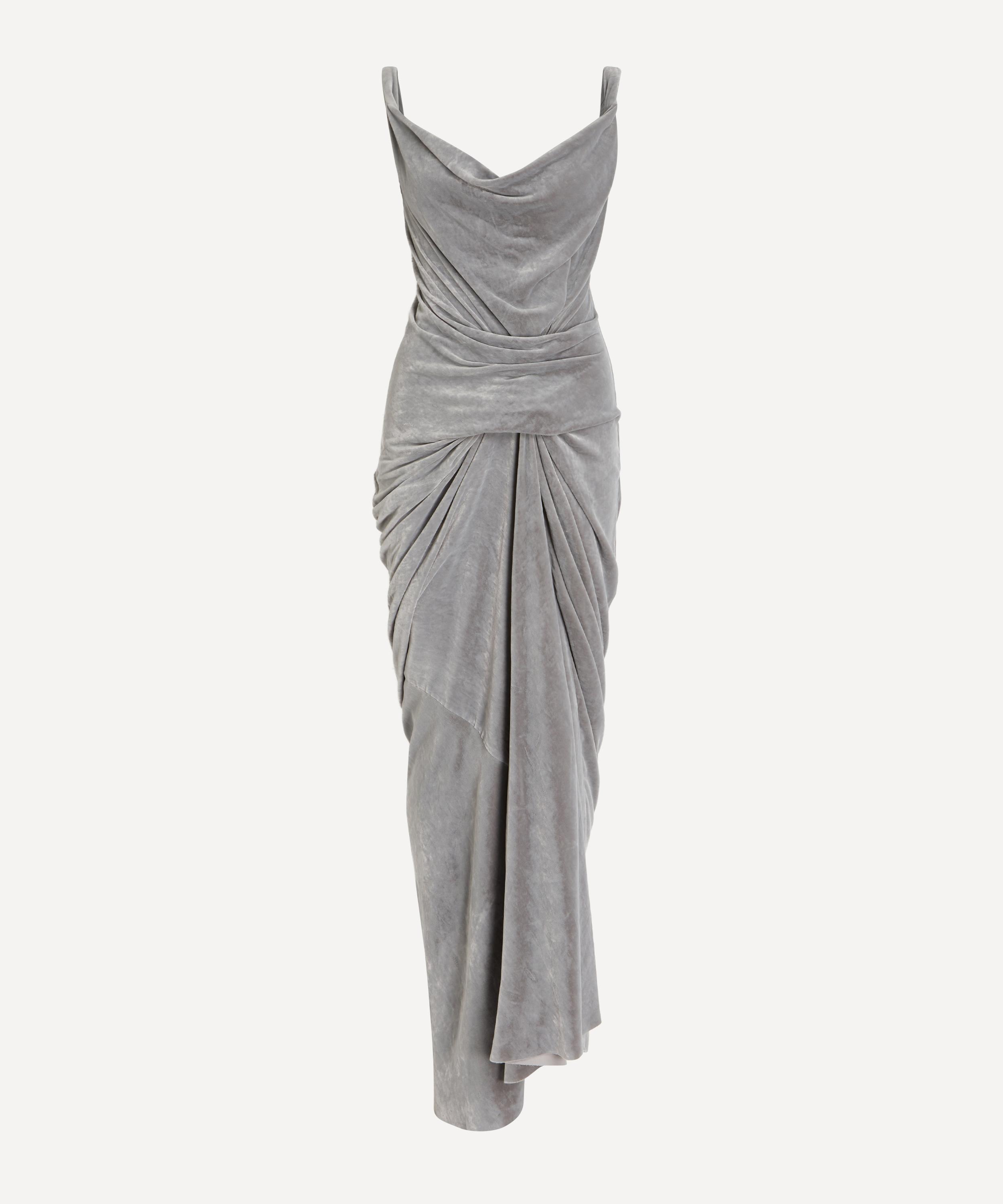 Rick Owens - Strutter Silk-Velvet Maxi Dress image number 0