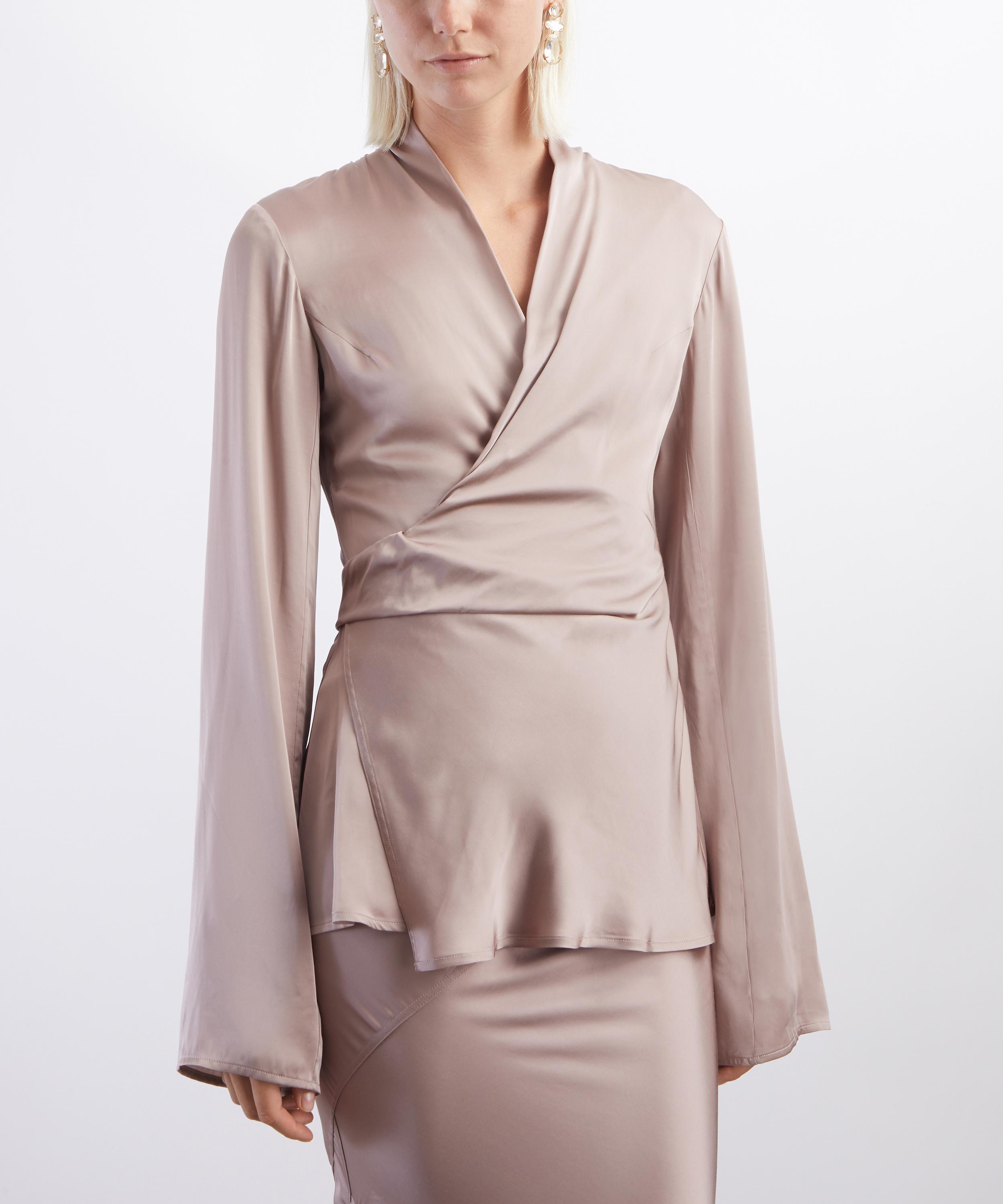 Rick Owens - Laura Long-Sleeve Wrap Top image number 2