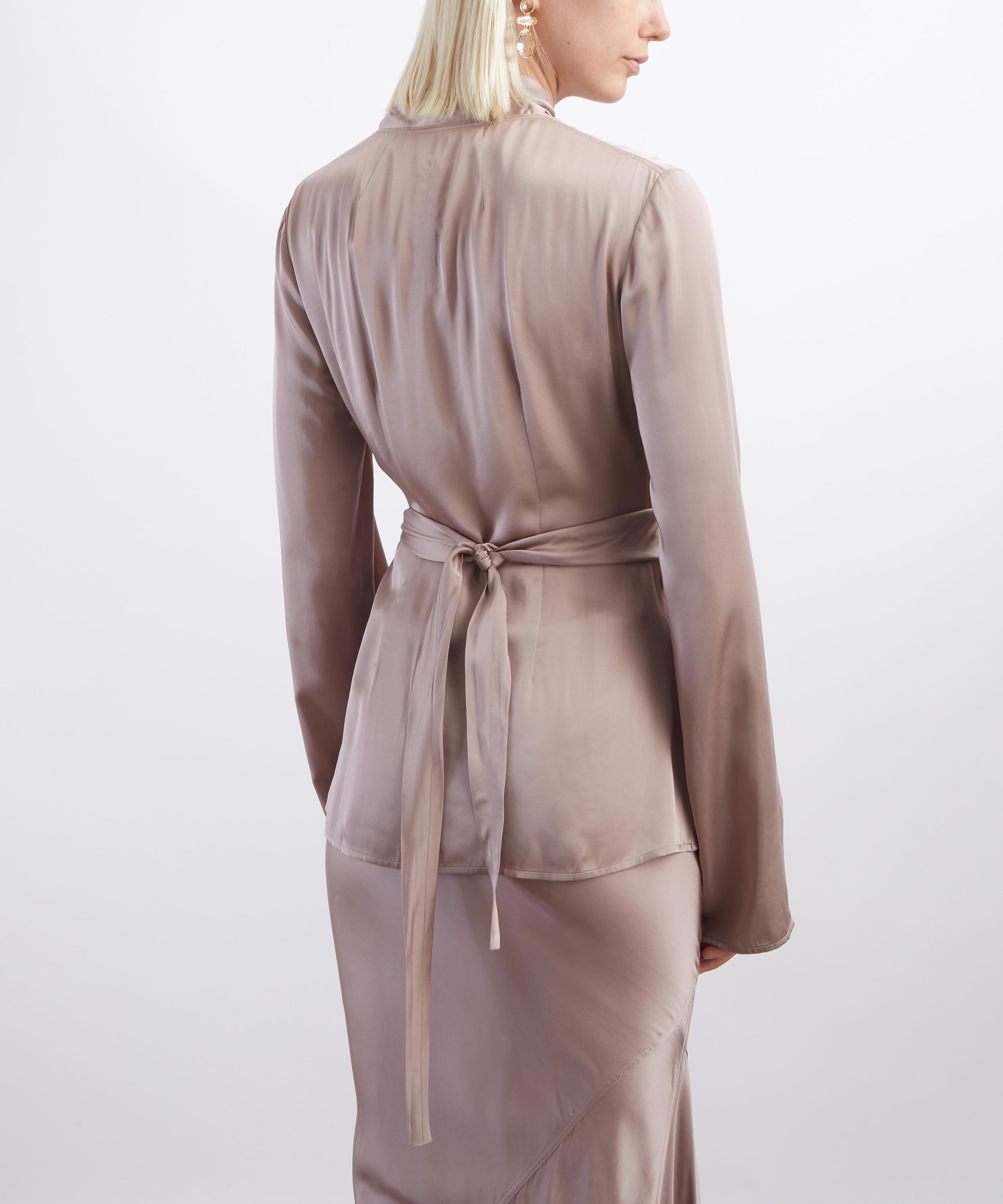 Rick Owens - Laura Long-Sleeve Wrap Top image number 3
