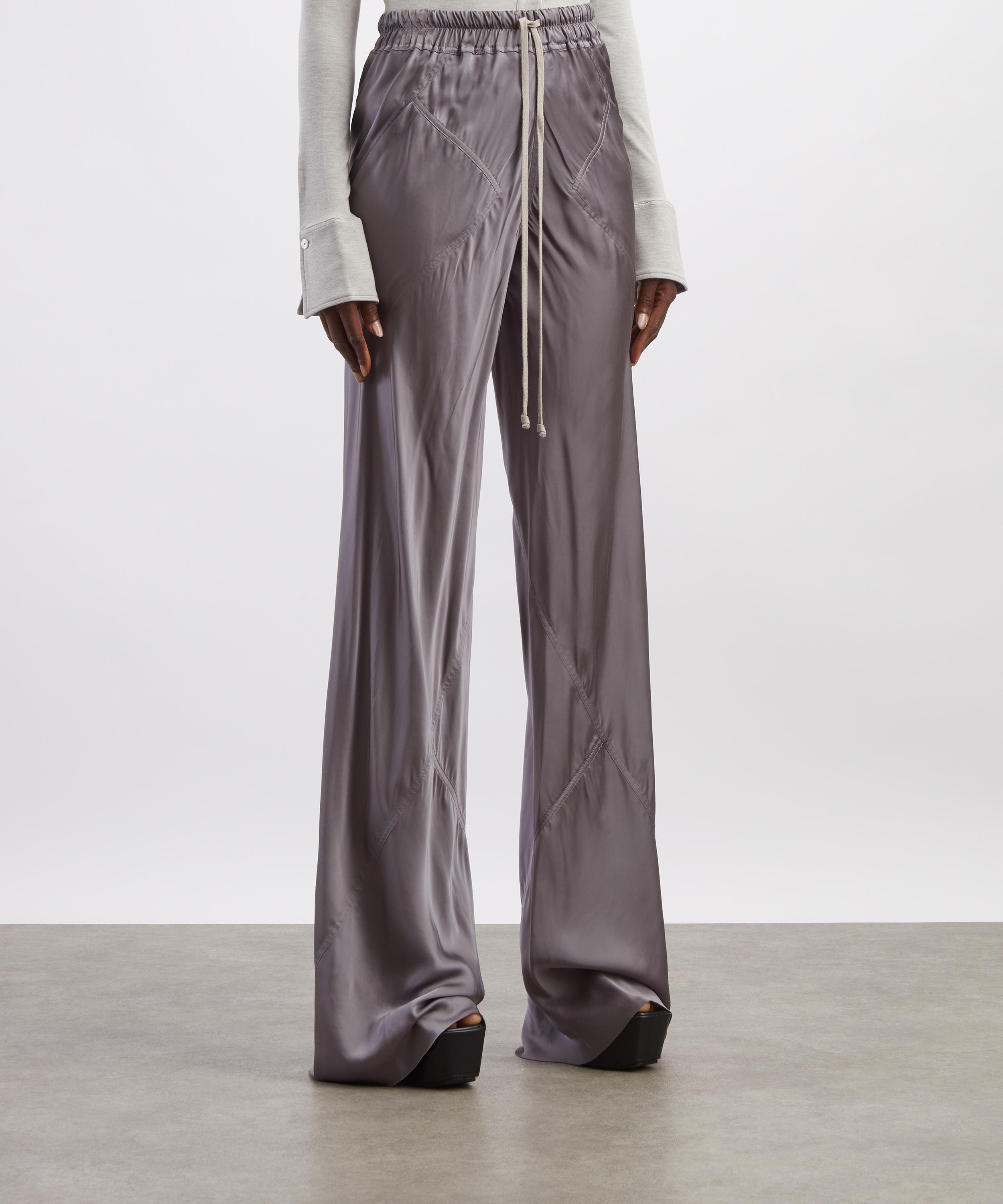 Rick Owens - Steel Satin Drawstring Bias Trousers image number 2