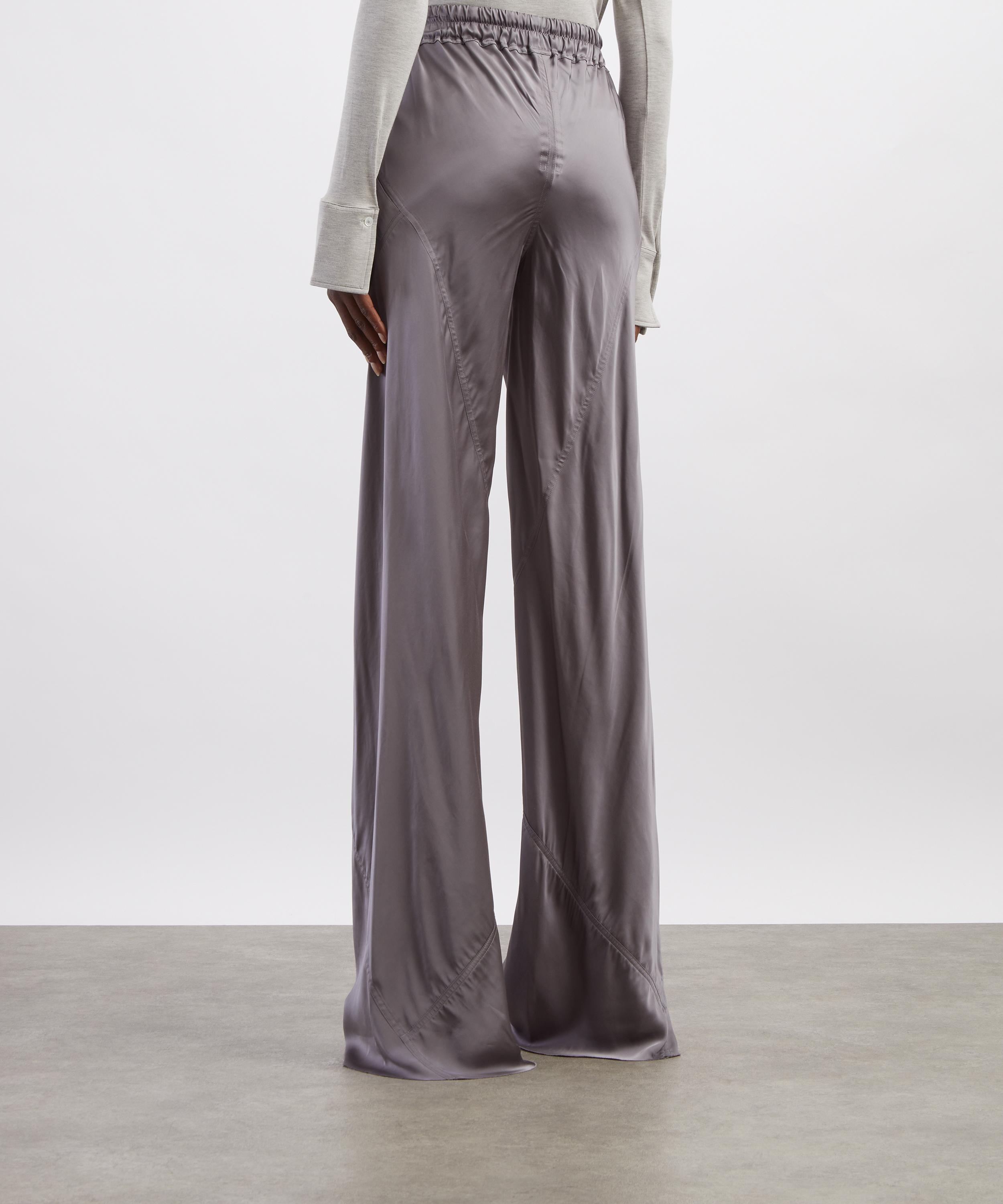 Rick Owens - Steel Satin Drawstring Bias Trousers image number 3