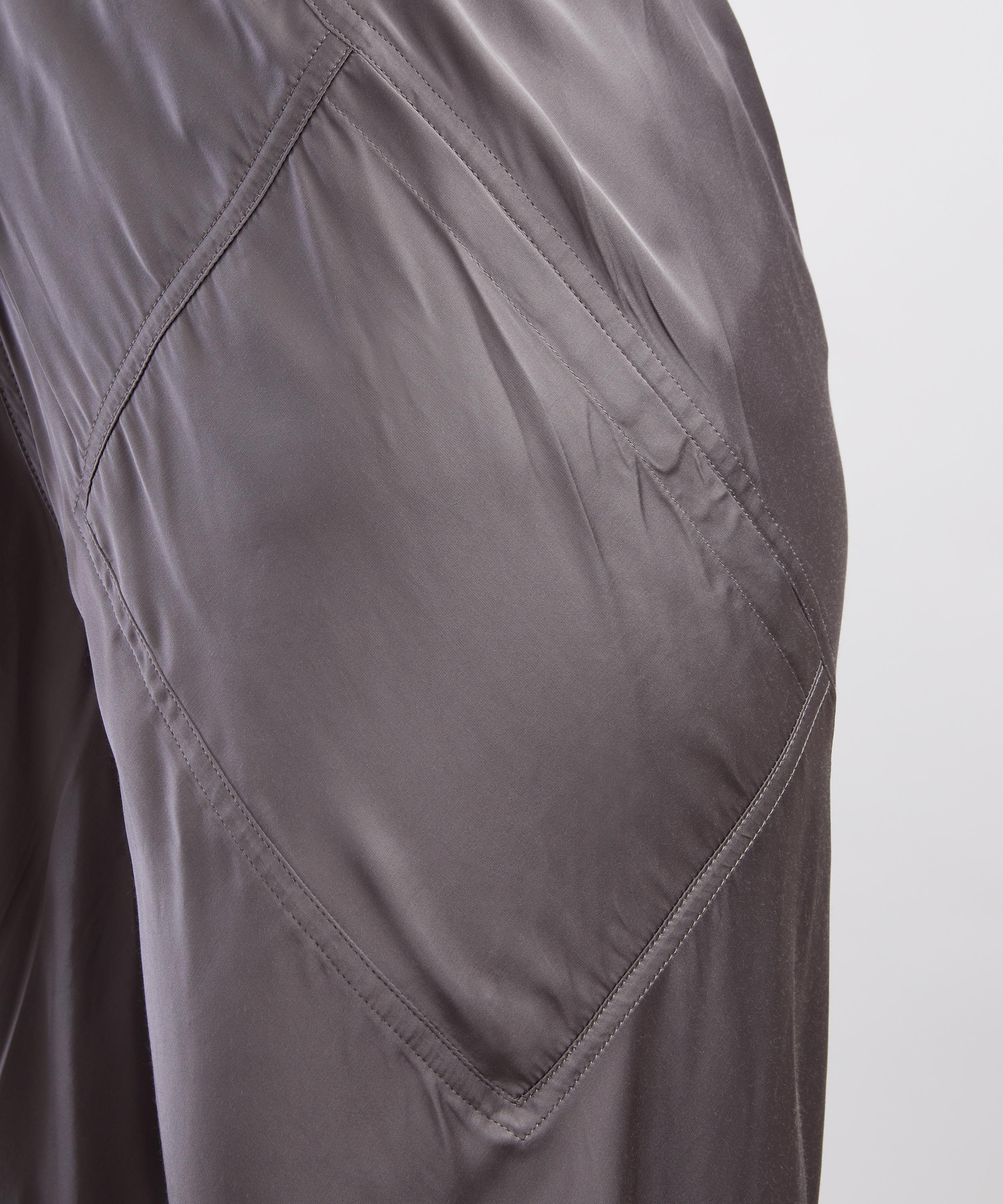 Rick Owens - Steel Satin Drawstring Bias Trousers image number 4