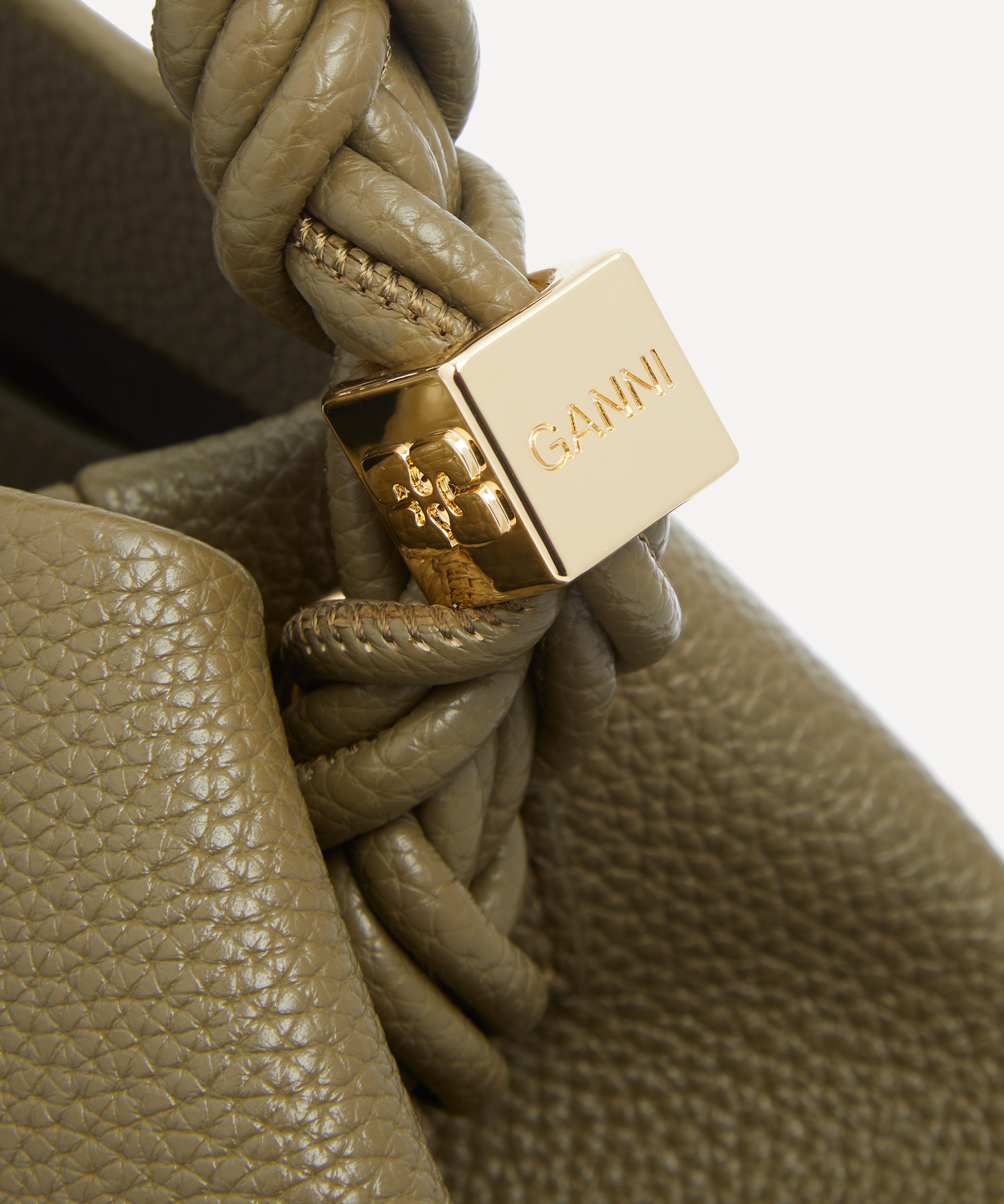 Ganni - Small Bou Military Olive Crossbody Bag image number 5