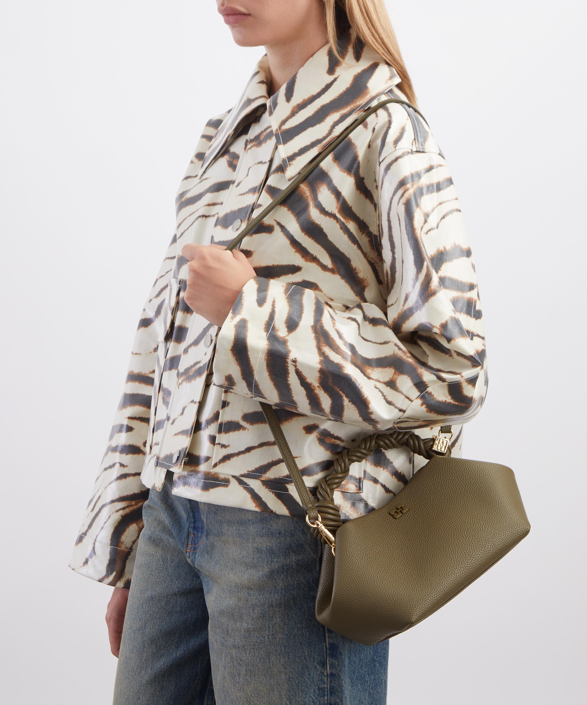 Ganni - Small Bou Military Olive Crossbody Bag image number 6