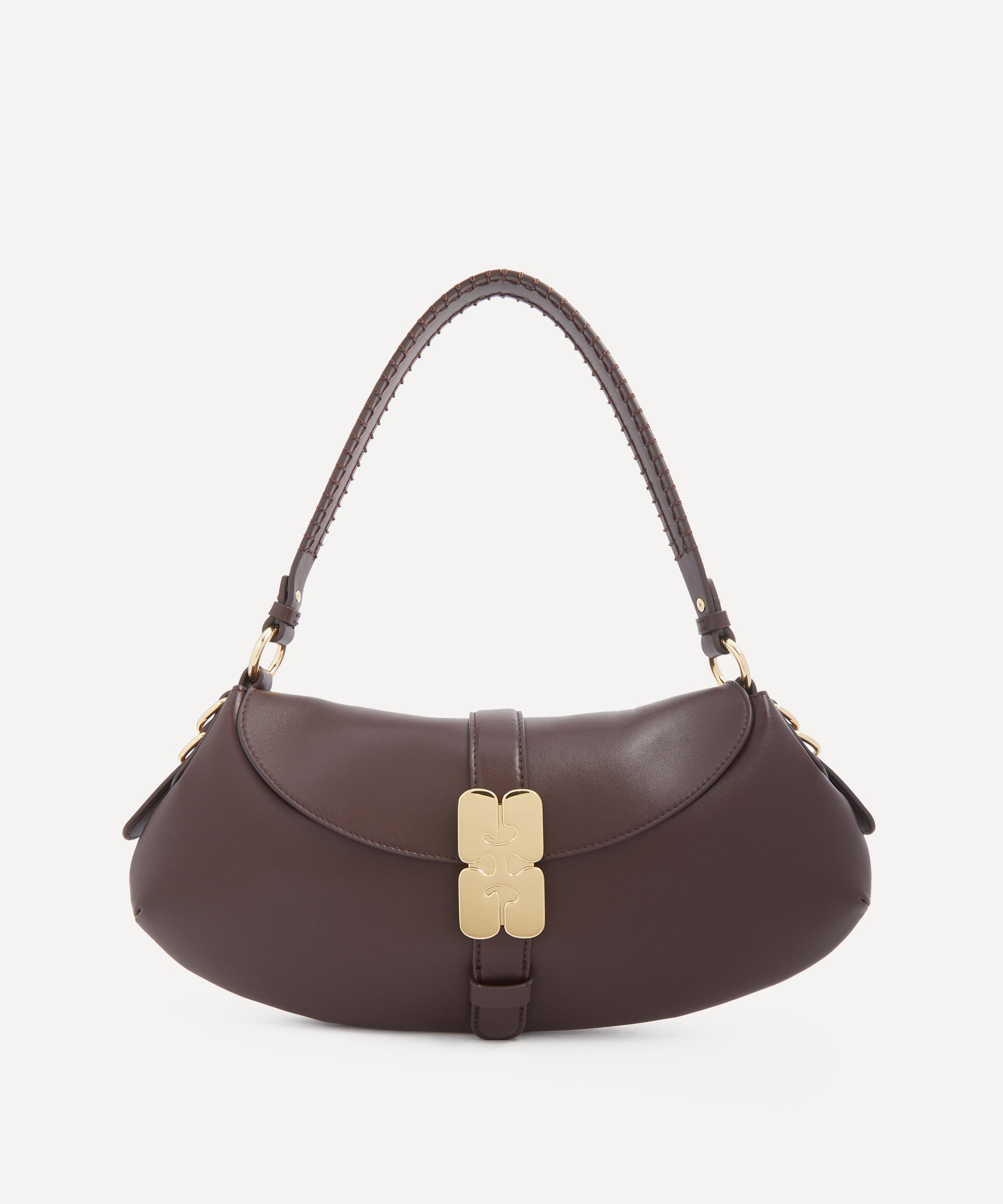 Ganni - B-Kat Chicory Coffee Shoulder Bag