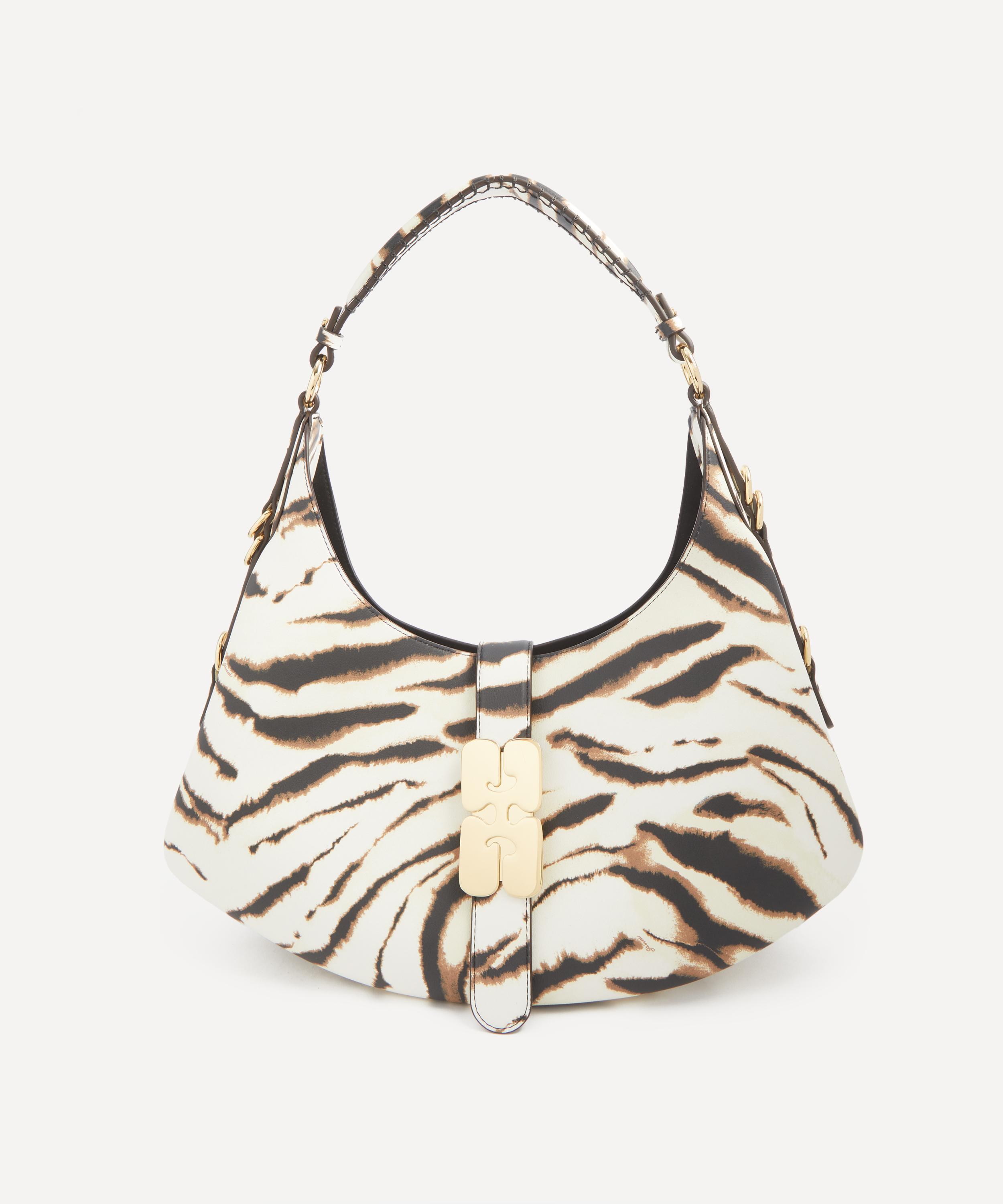 Ganni - Small Kat Zebra Shoulder Bag