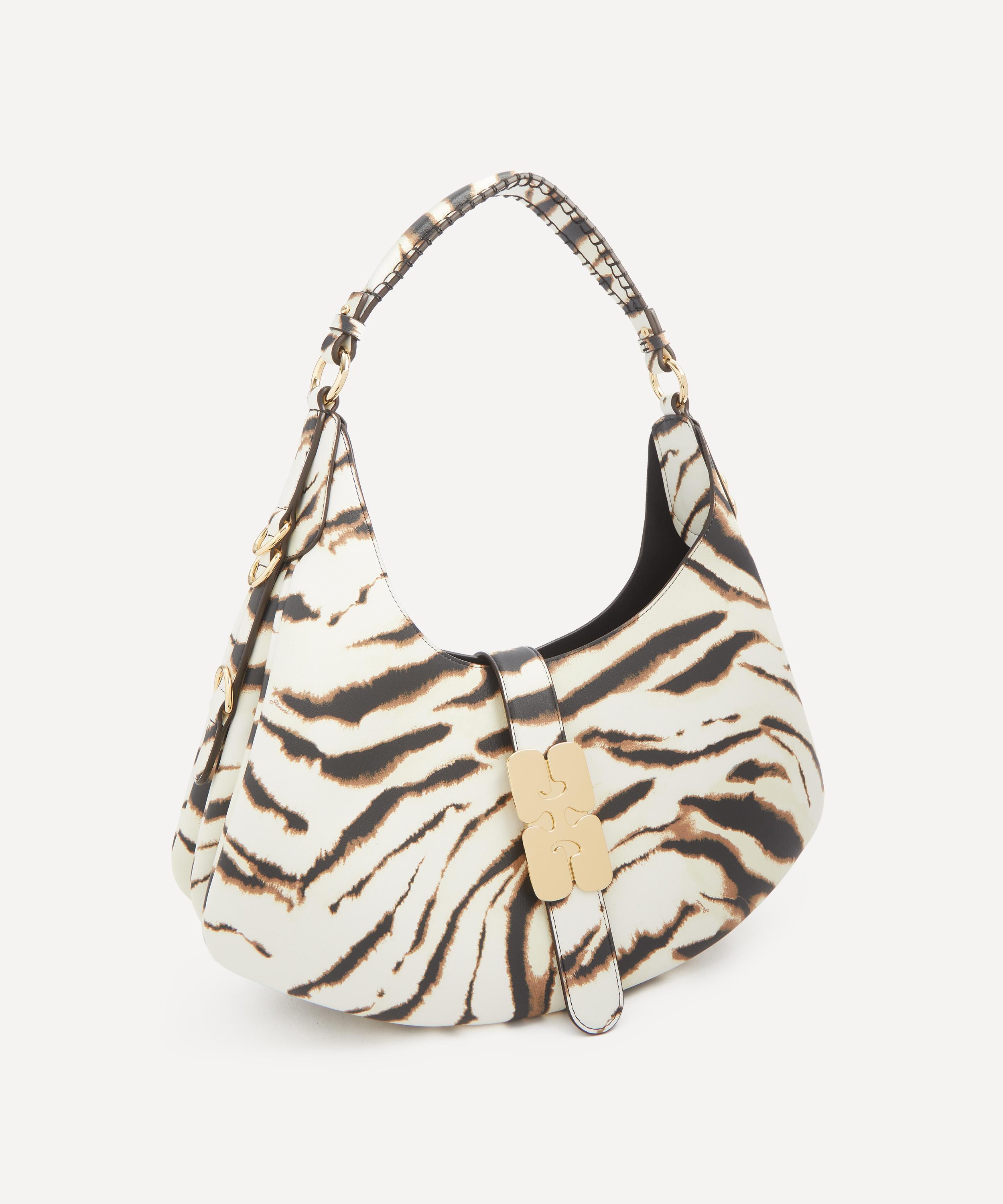 Ganni - Small Kat Zebra Shoulder Bag image number 2