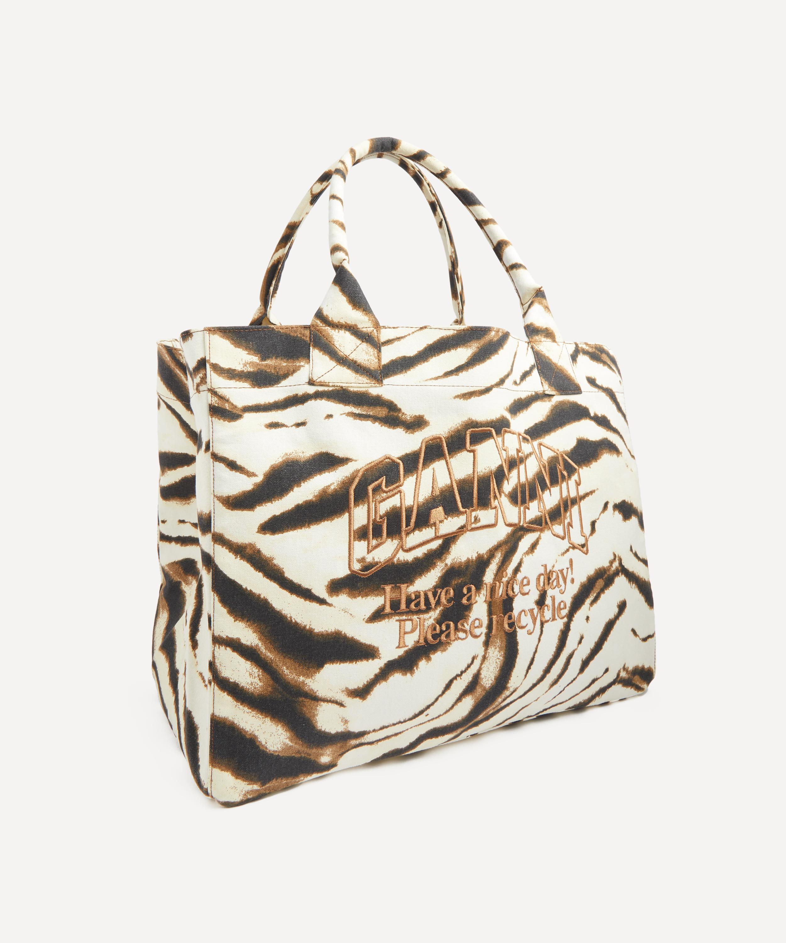 Ganni - Zebra XXL Tote Bag image number 2
