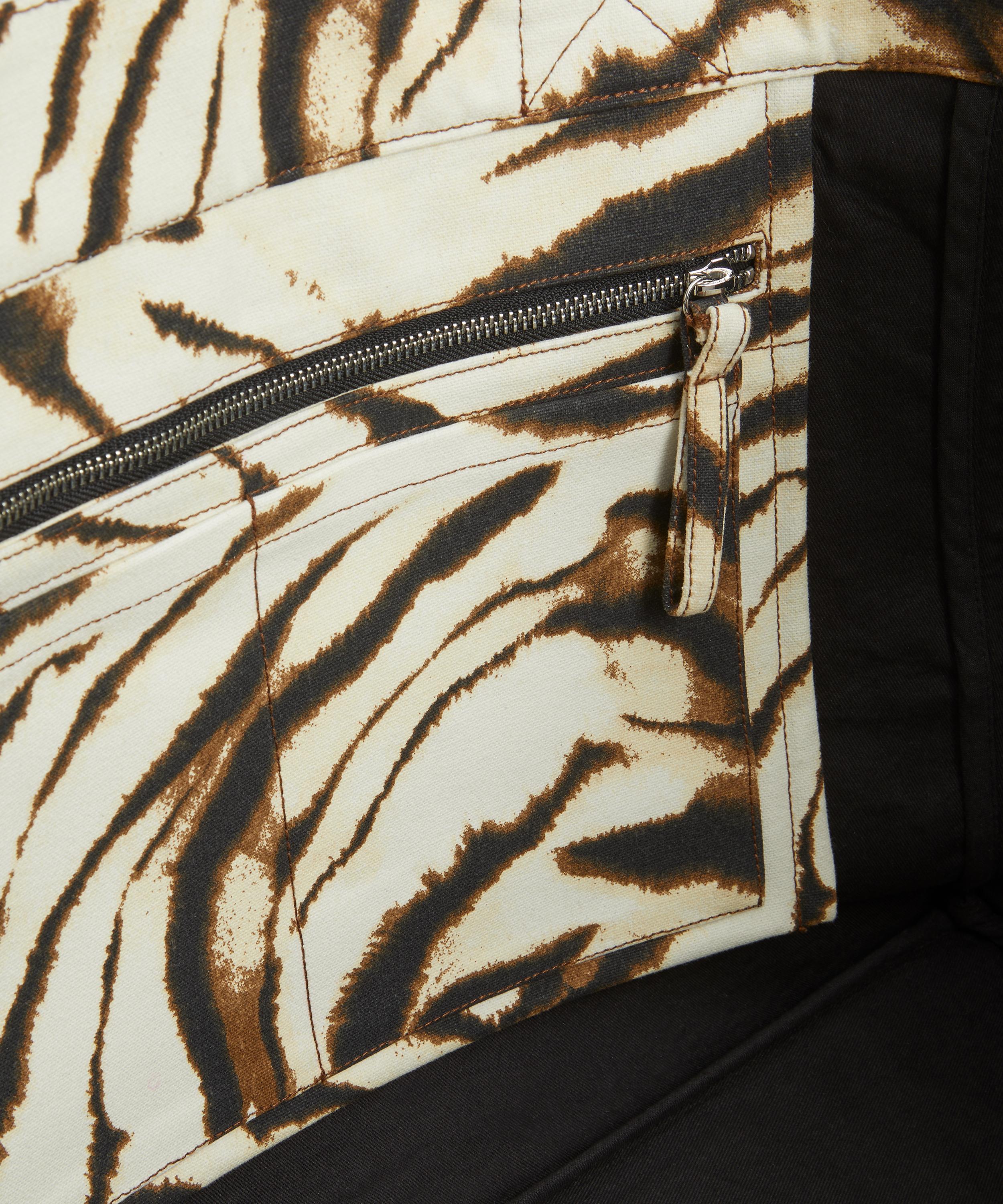 Ganni - Zebra XXL Tote Bag image number 5