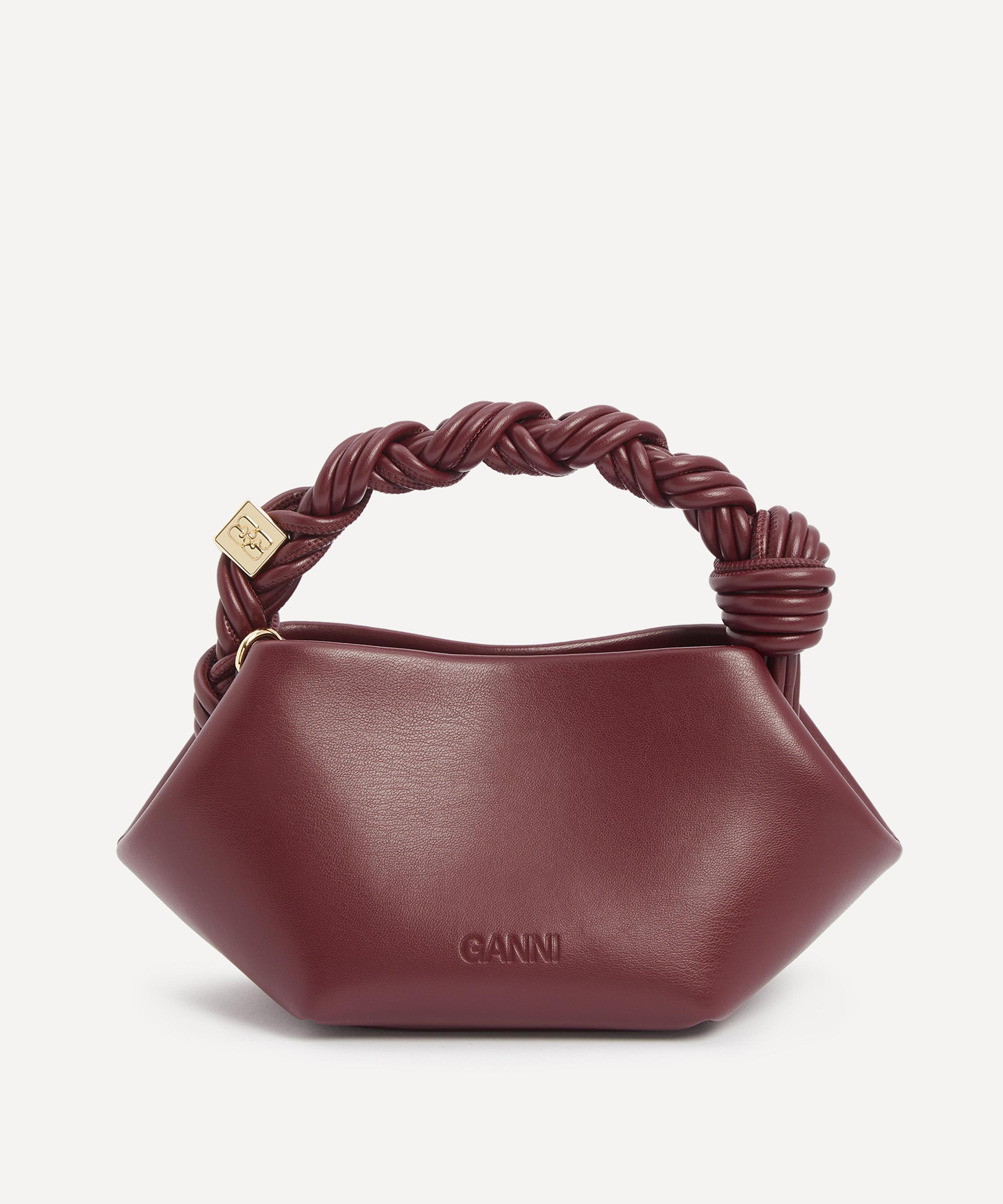 Ganni - Burgundy Small Bou Crossbody Bag image number 3