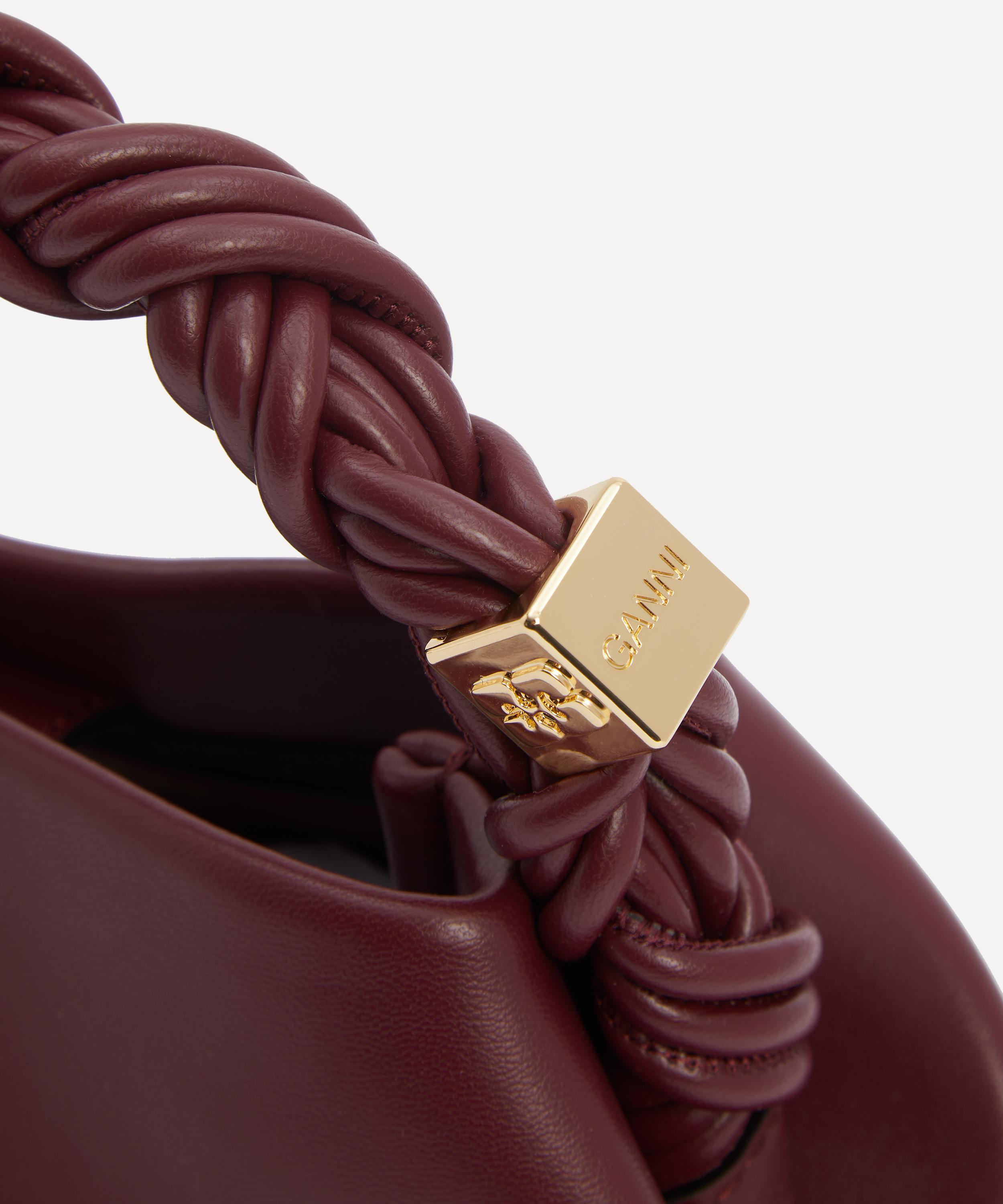 Ganni - Burgundy Small Bou Crossbody Bag image number 4