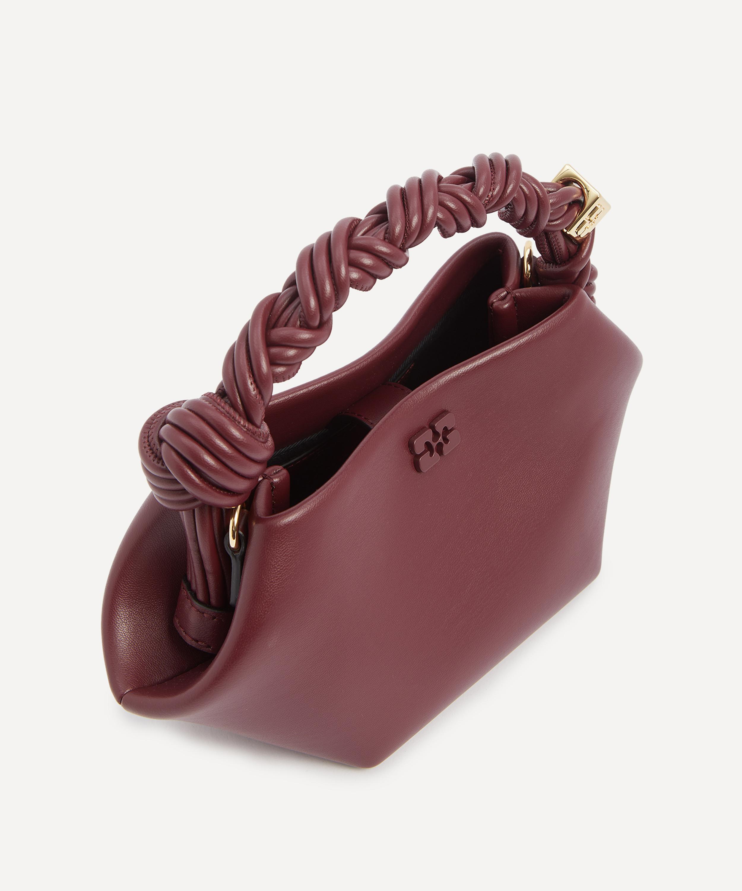 Ganni - Burgundy Small Bou Crossbody Bag image number 5