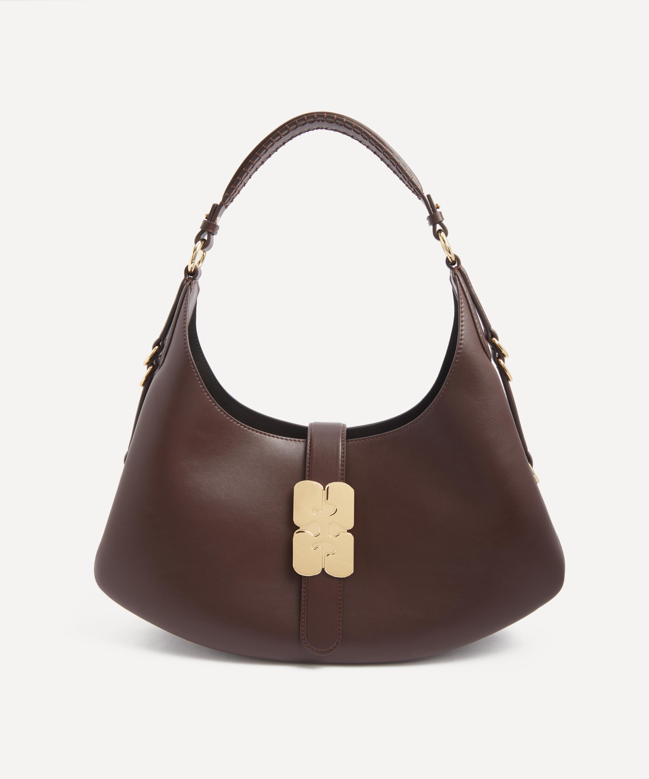 Ganni - Small Kat Chicory Coffee Shoulder Bag