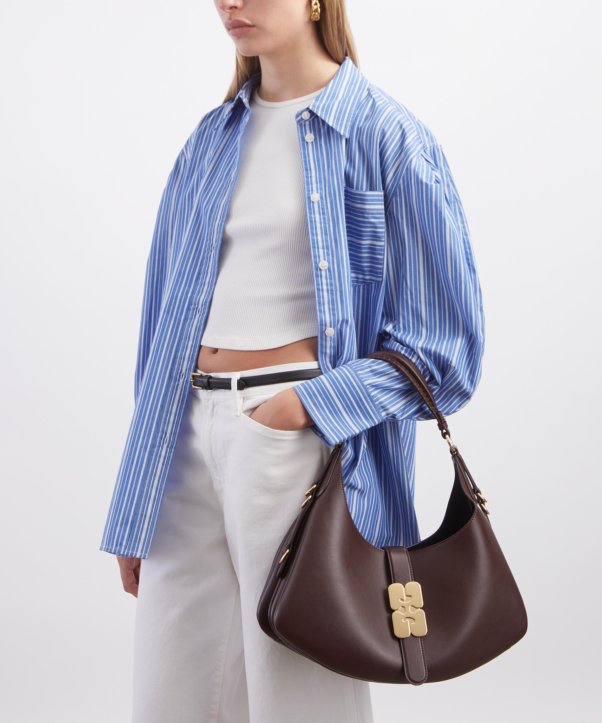 Ganni - Small Kat Chicory Coffee Shoulder Bag image number 1