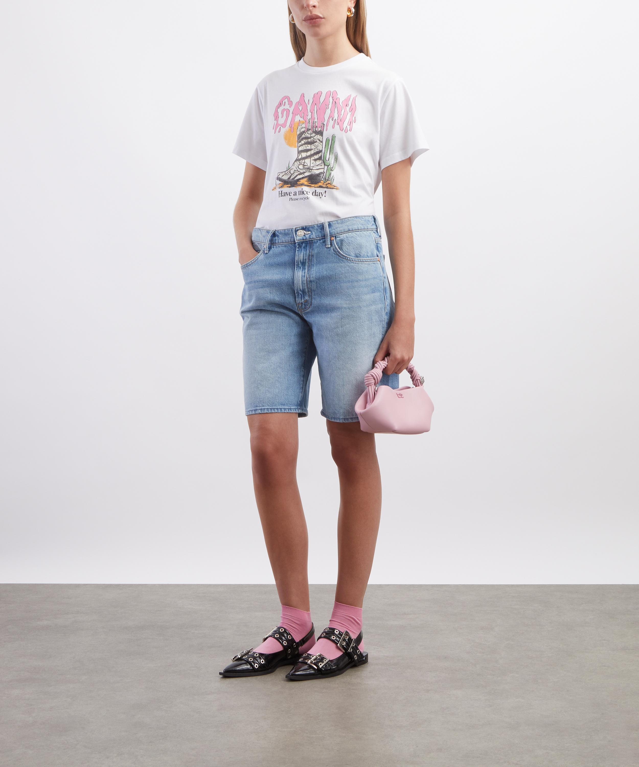 Ganni - Western Boot Print T-Shirt image number 1