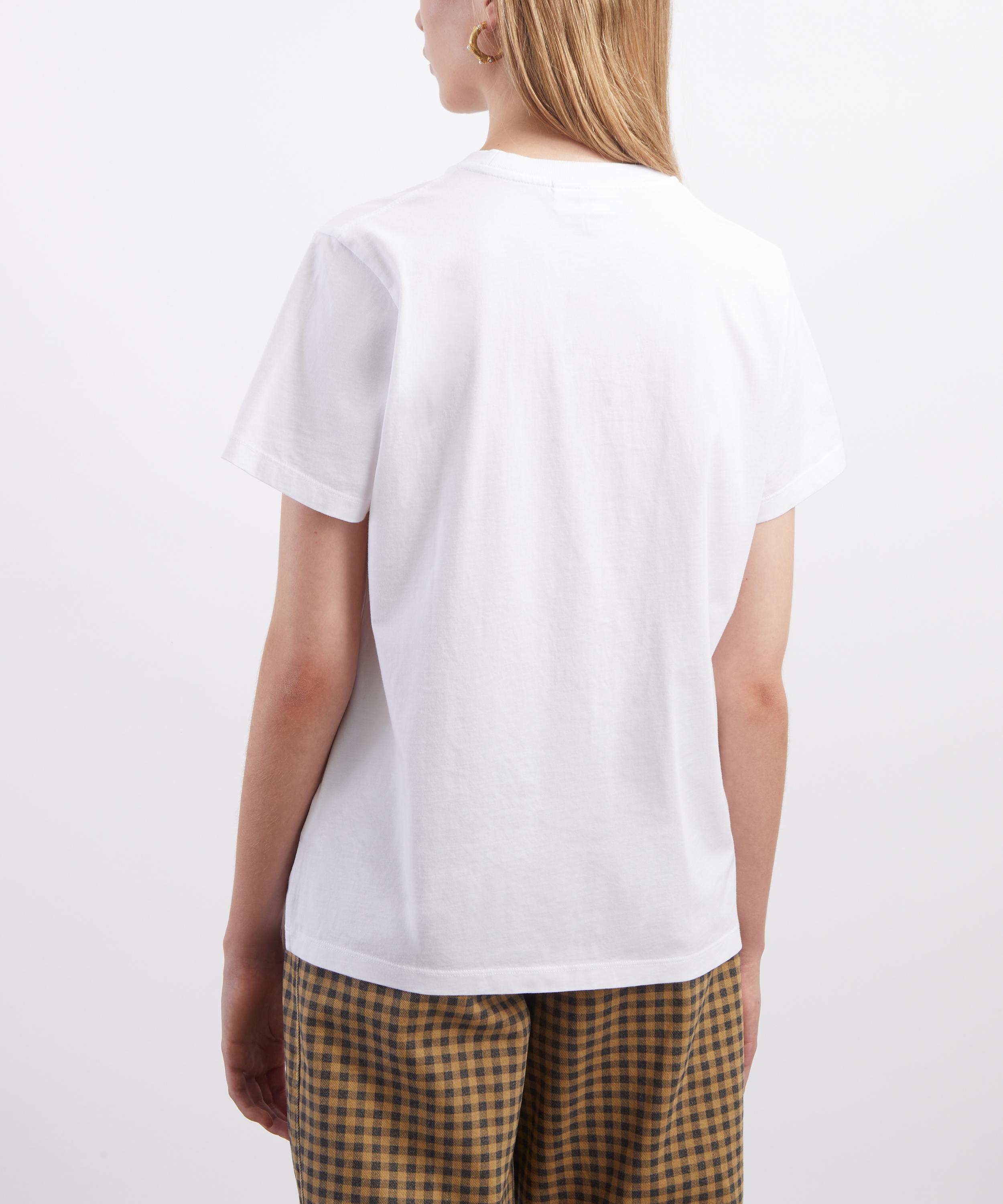 Ganni - Strawberry Print Cotton T-Shirt image number 3