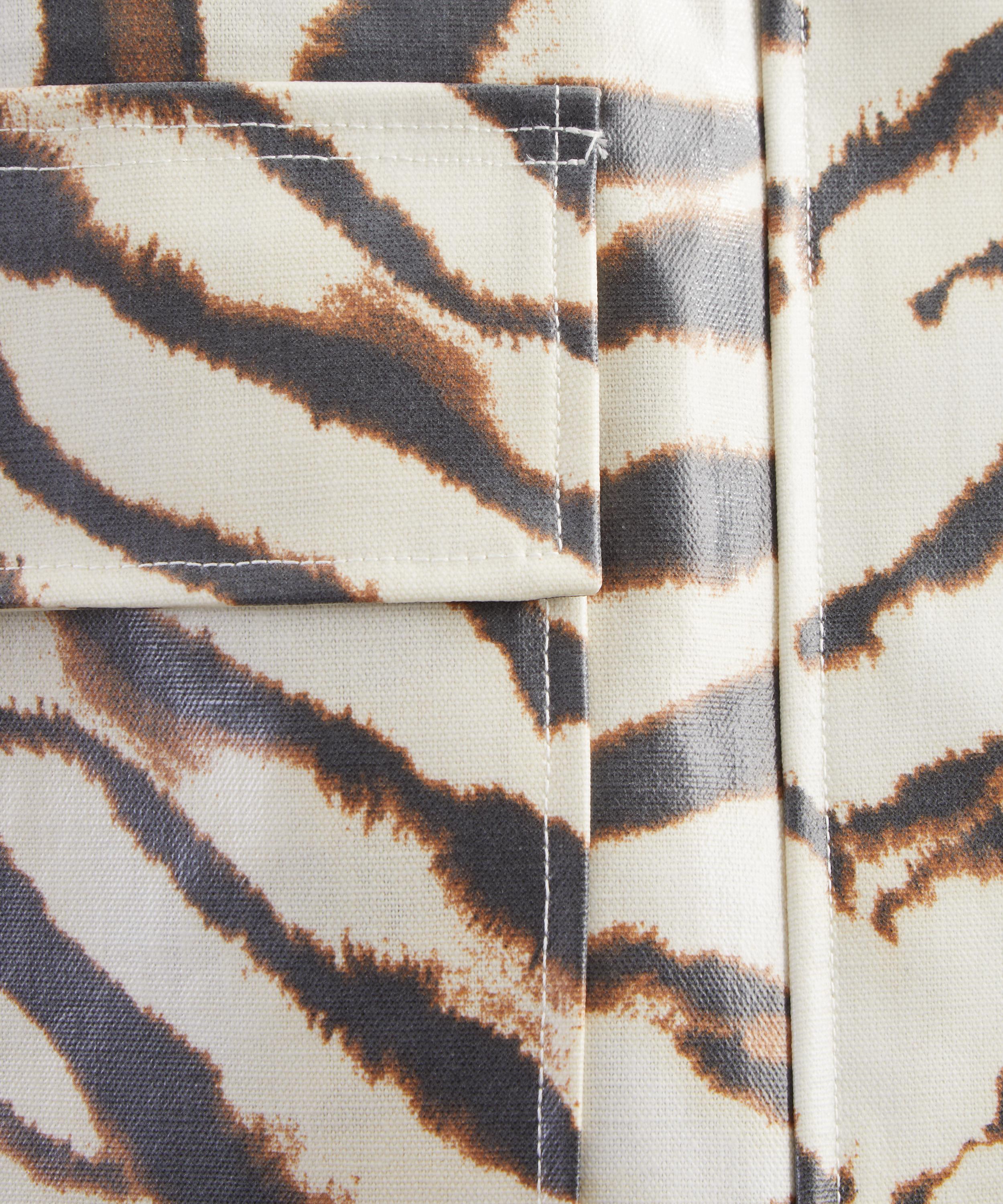 Ganni - Laminated Printed Barn Jacket image number 4