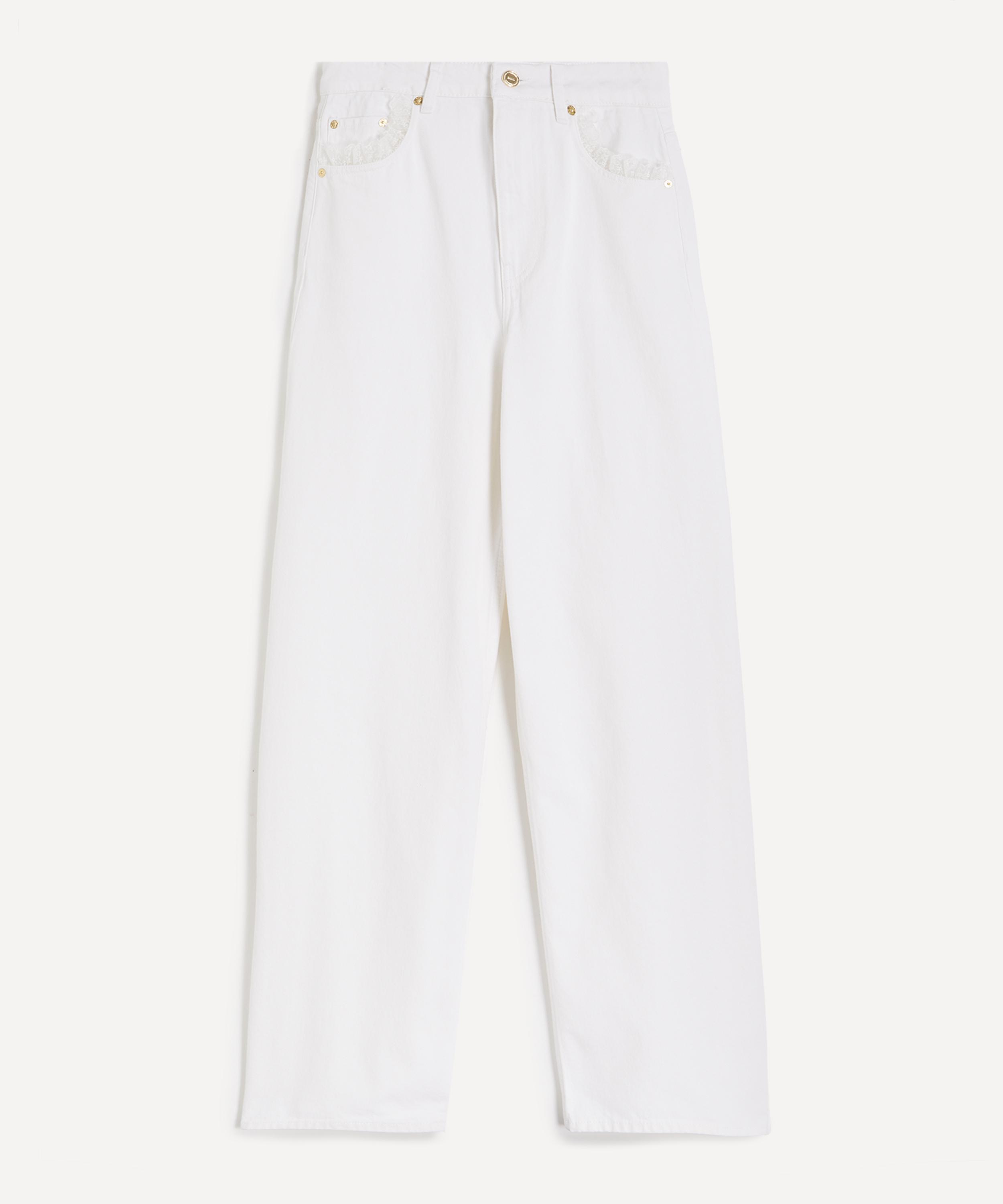 Ganni - White Lari Straight-Leg Jeans image number 0