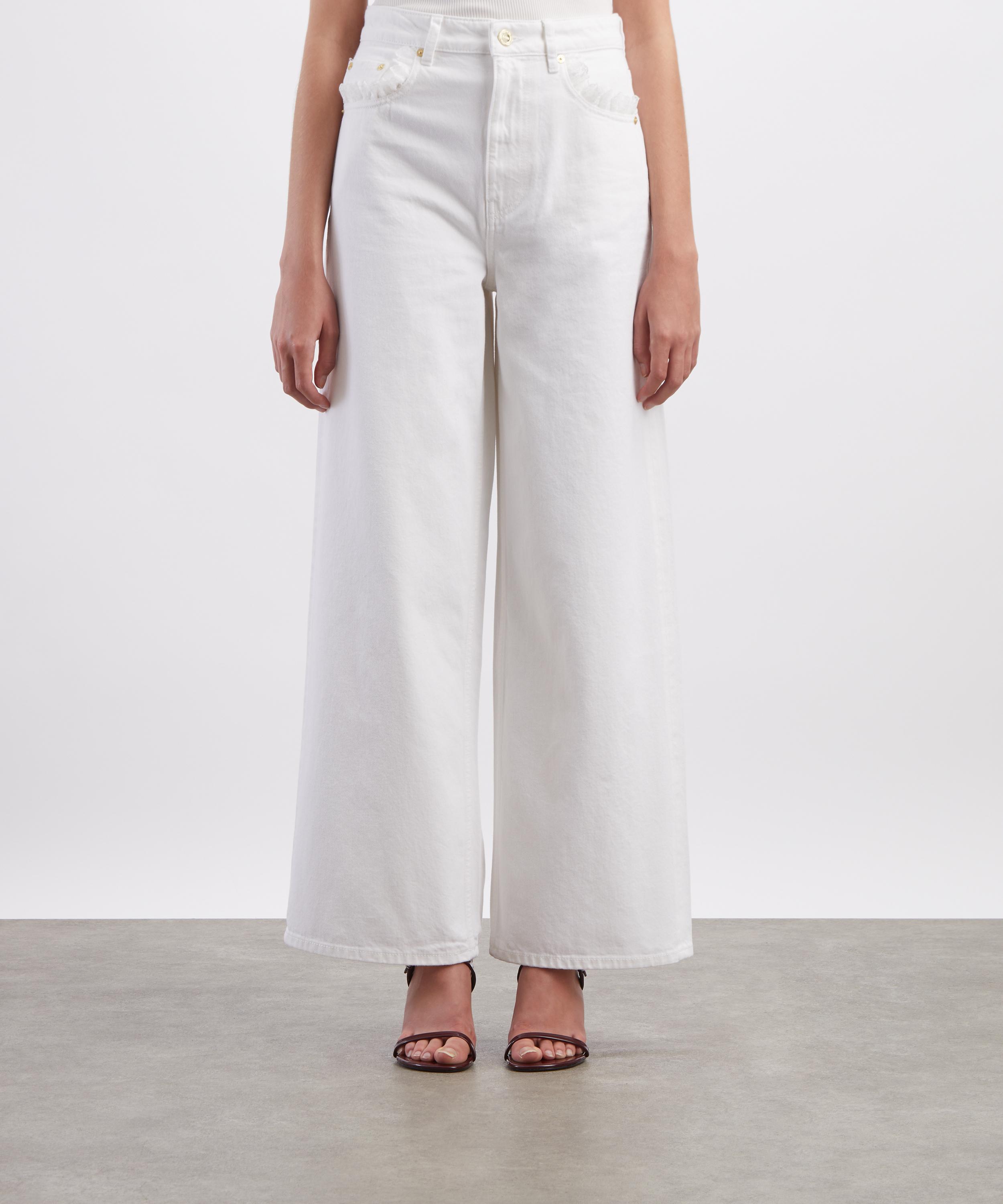 Ganni - White Lari Straight-Leg Jeans image number 2