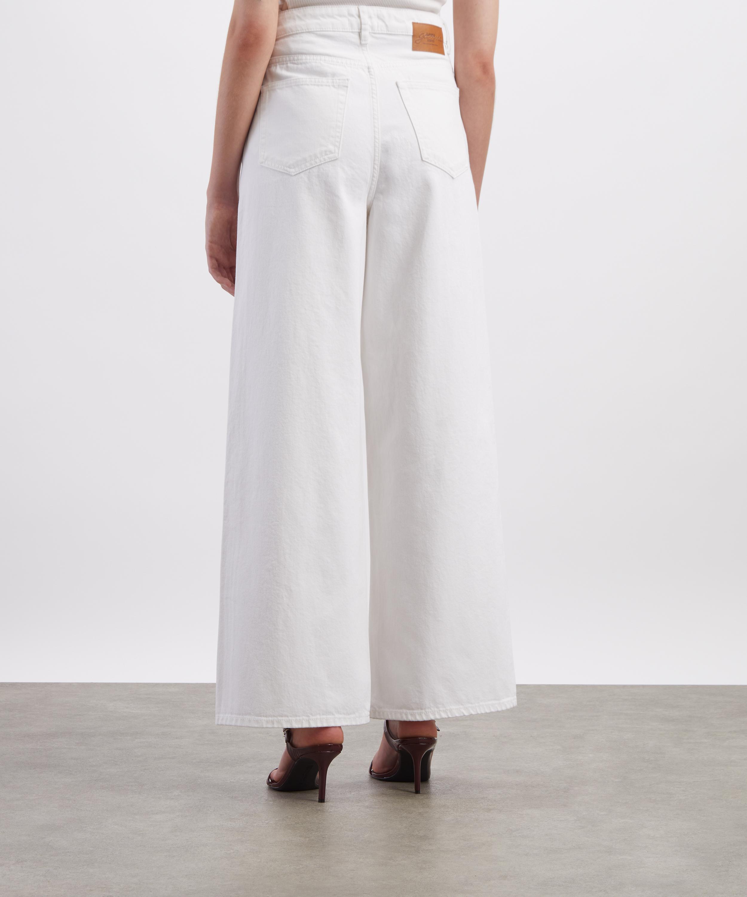 Ganni - White Lari Straight-Leg Jeans image number 3