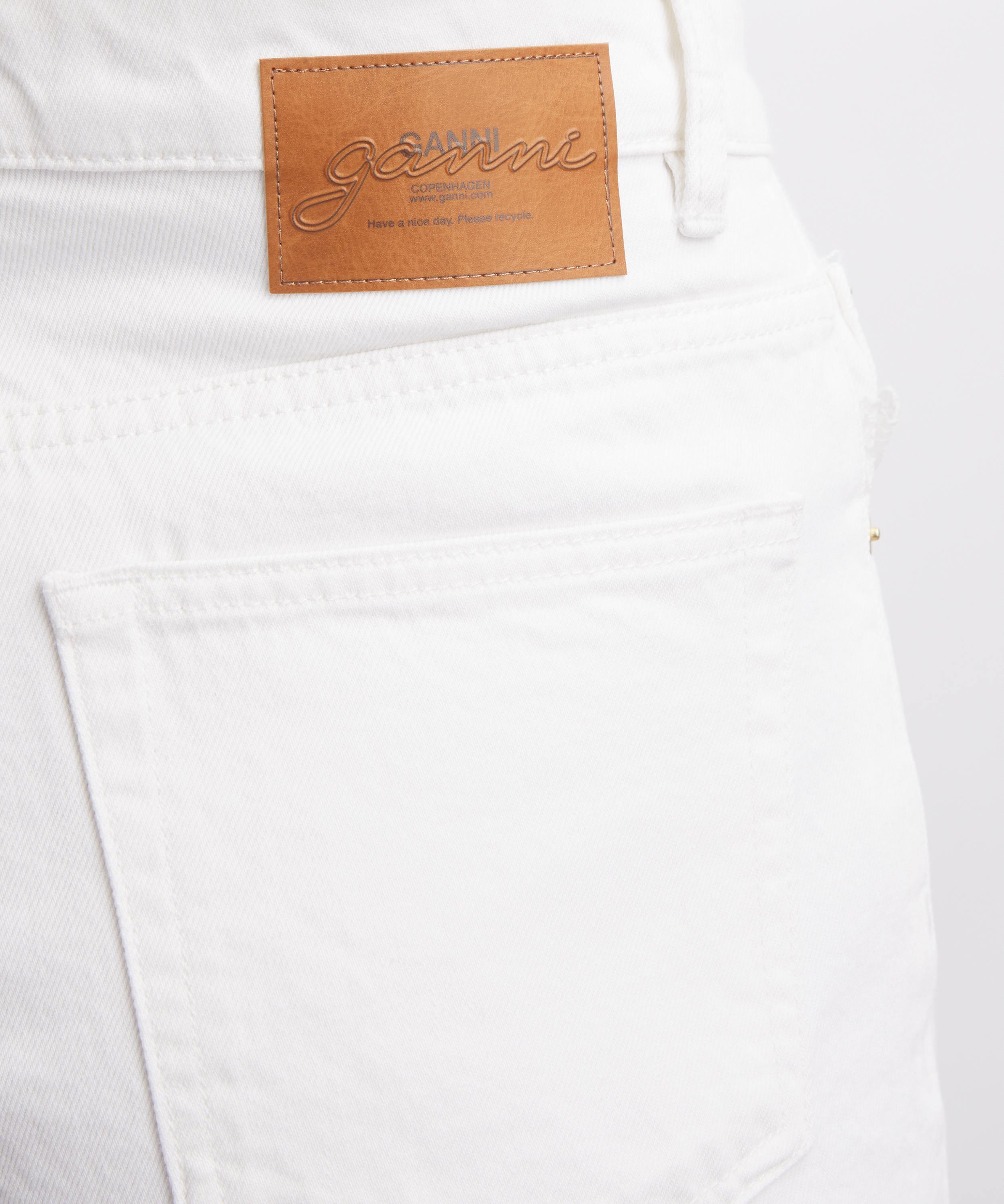 Ganni - White Lari Straight-Leg Jeans image number 4
