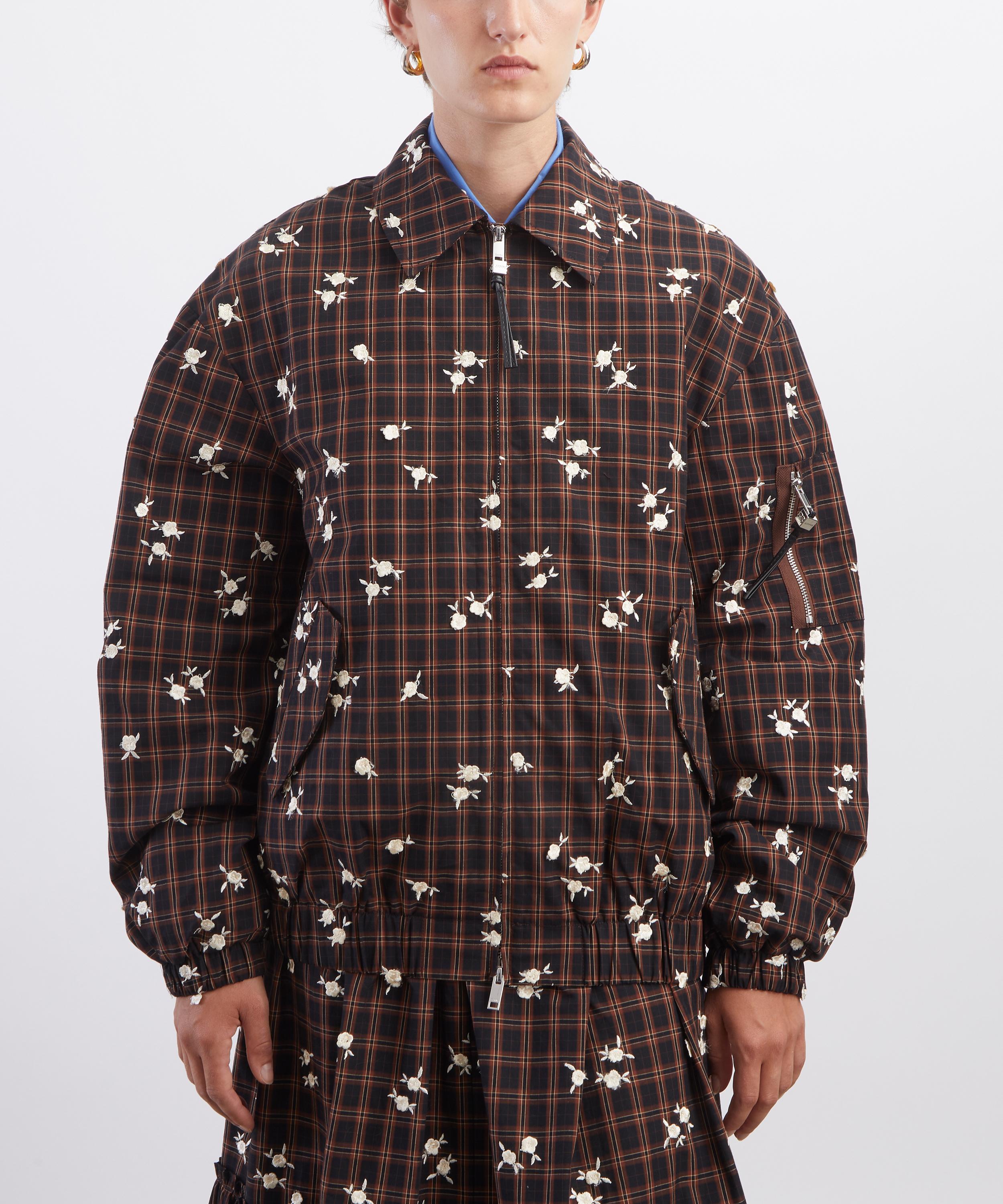 Ganni - Printed Check Bomber Jacket image number 2