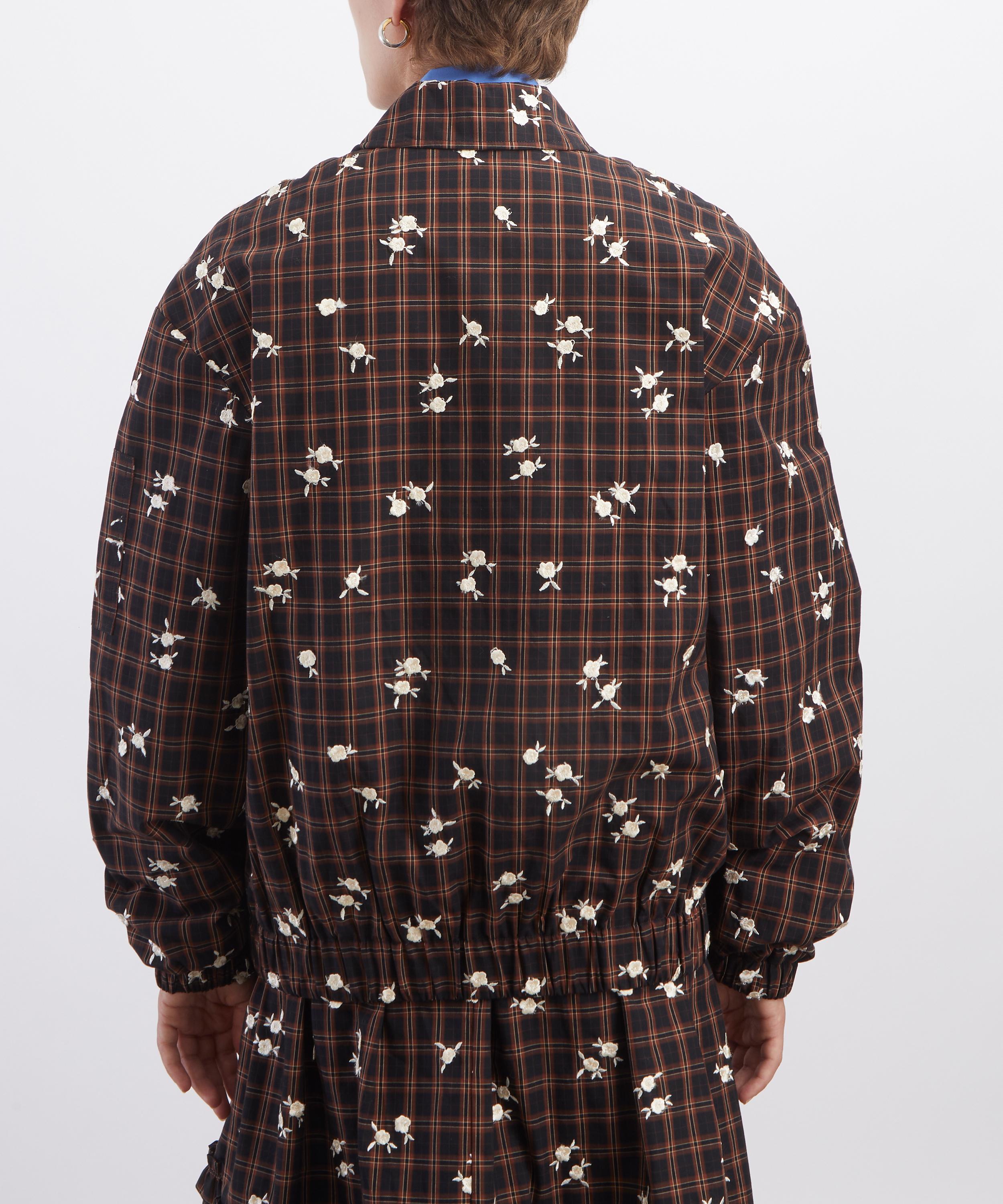 Ganni - Printed Check Bomber Jacket image number 3