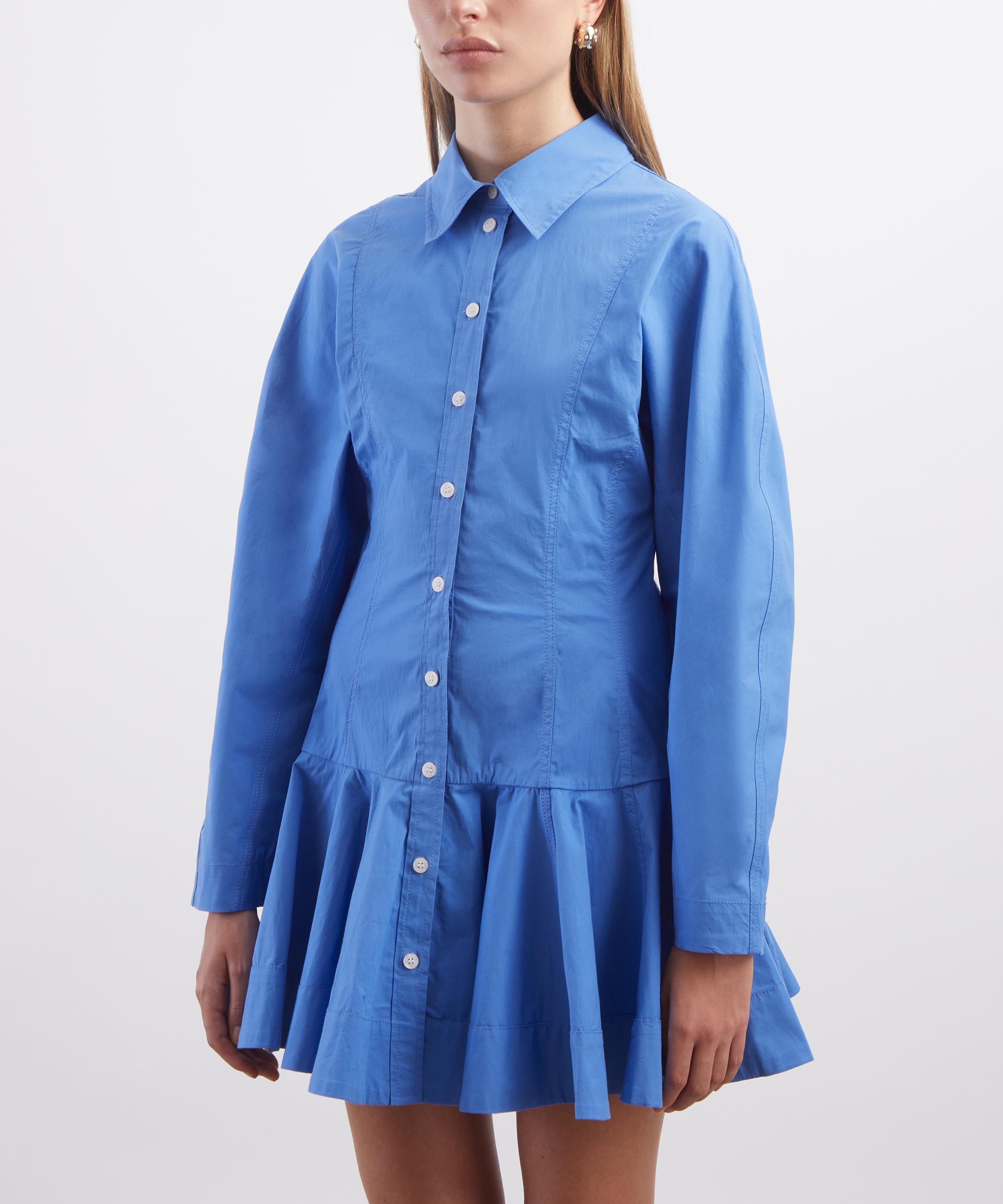 Ganni - Mini Cotton Shirt Dress image number 2