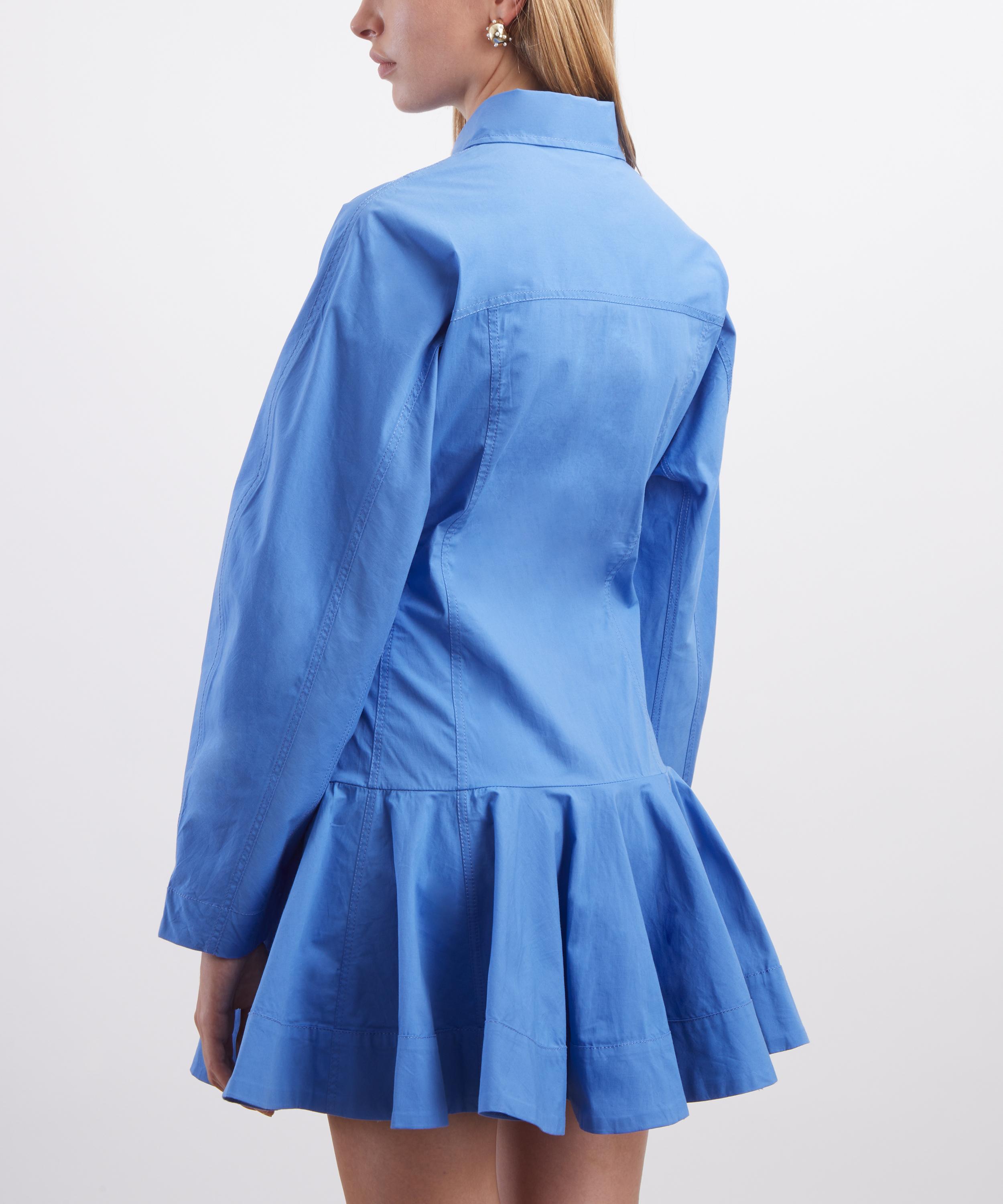 Ganni - Mini Cotton Shirt Dress image number 3