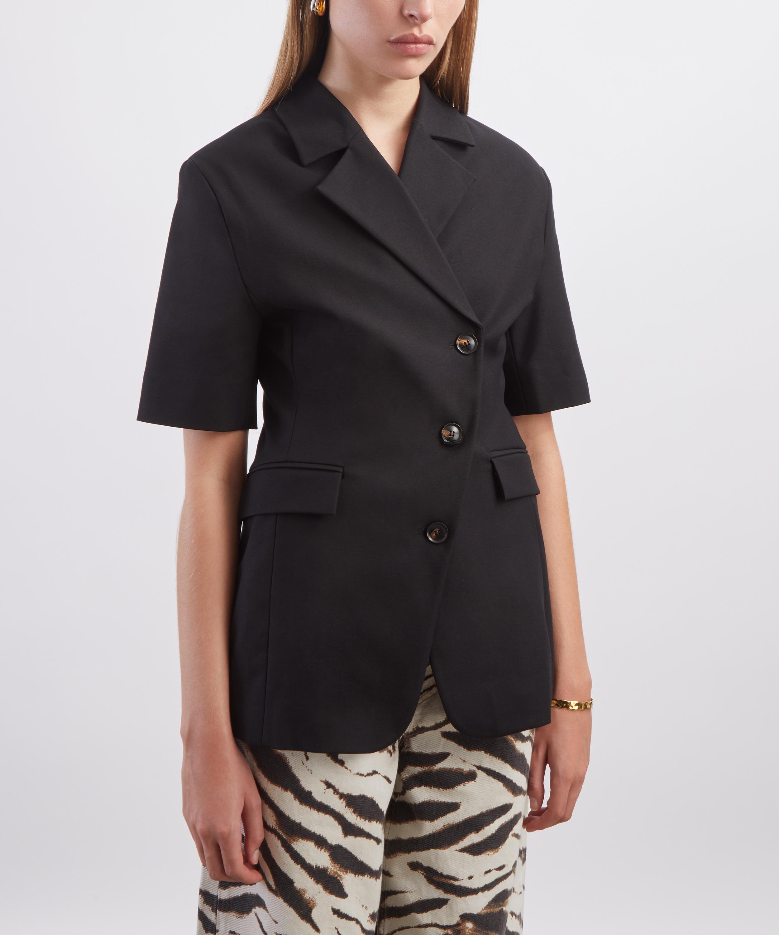 Ganni - Tailored Cotton Blazer image number 2