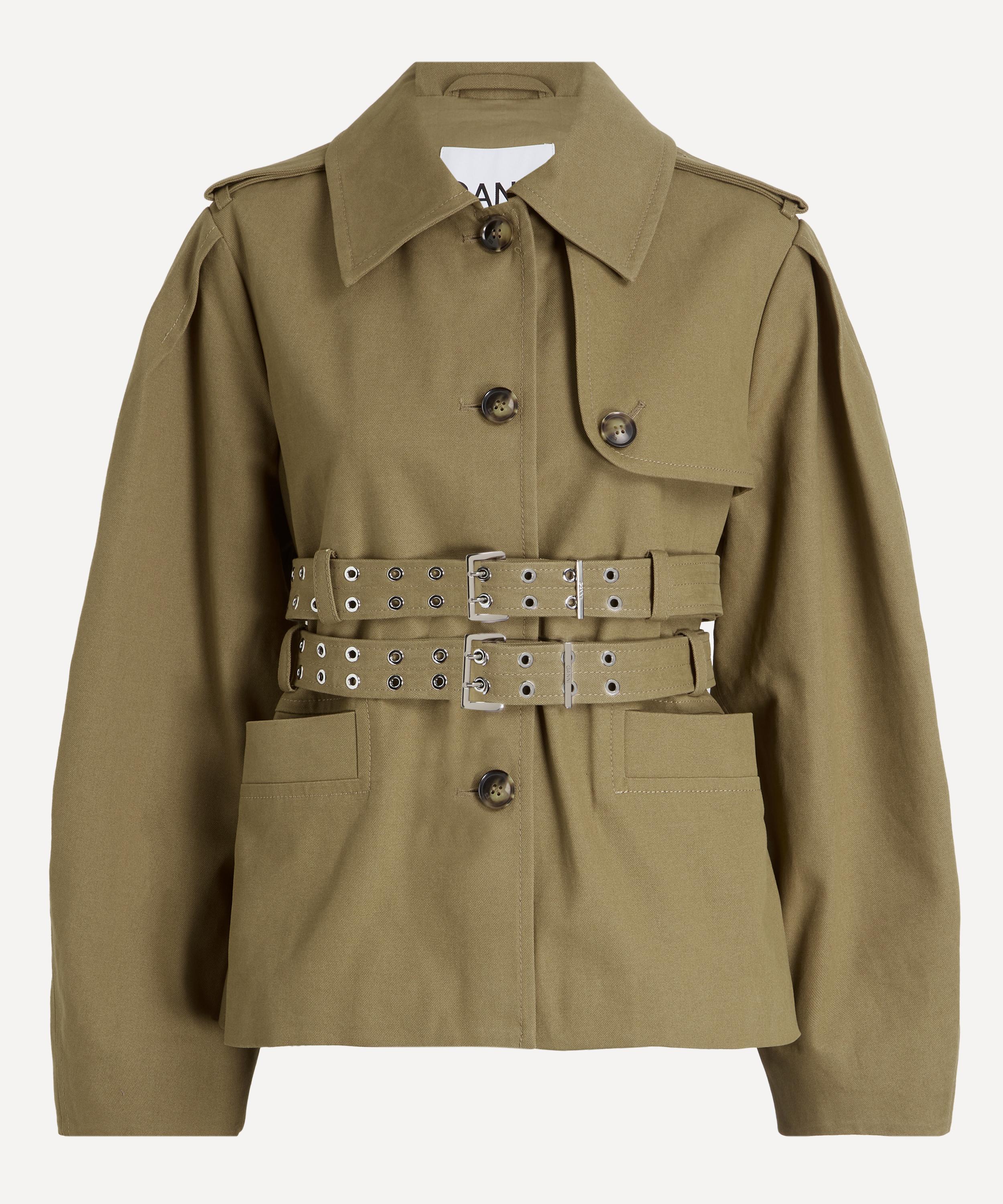 Ganni - Belted Workwear Peplum Jacket image number 0