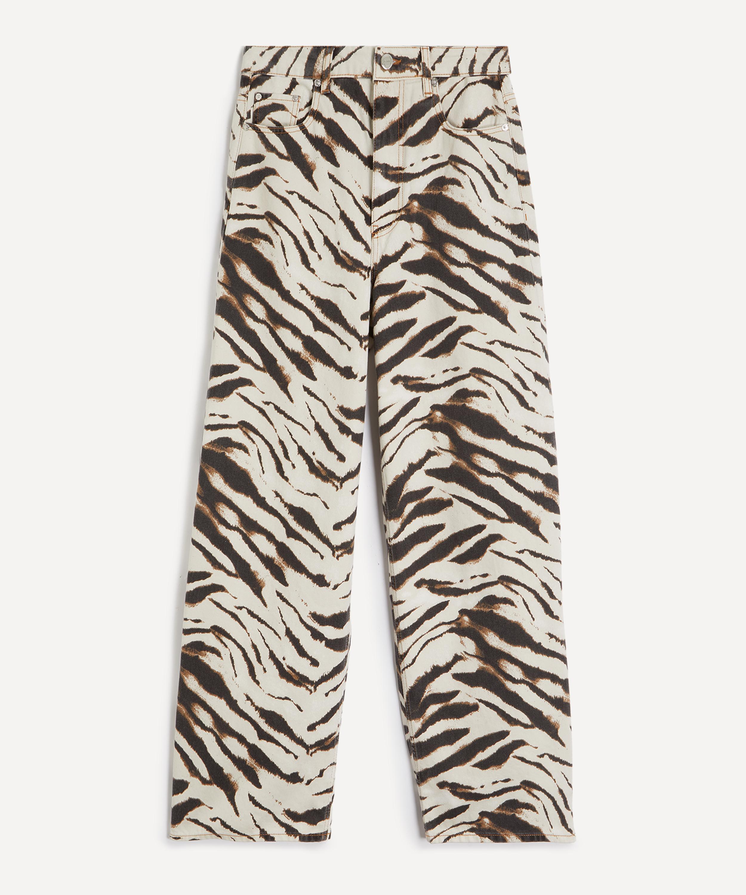 Ganni - Printed Lari Straight-Leg Jeans image number 0