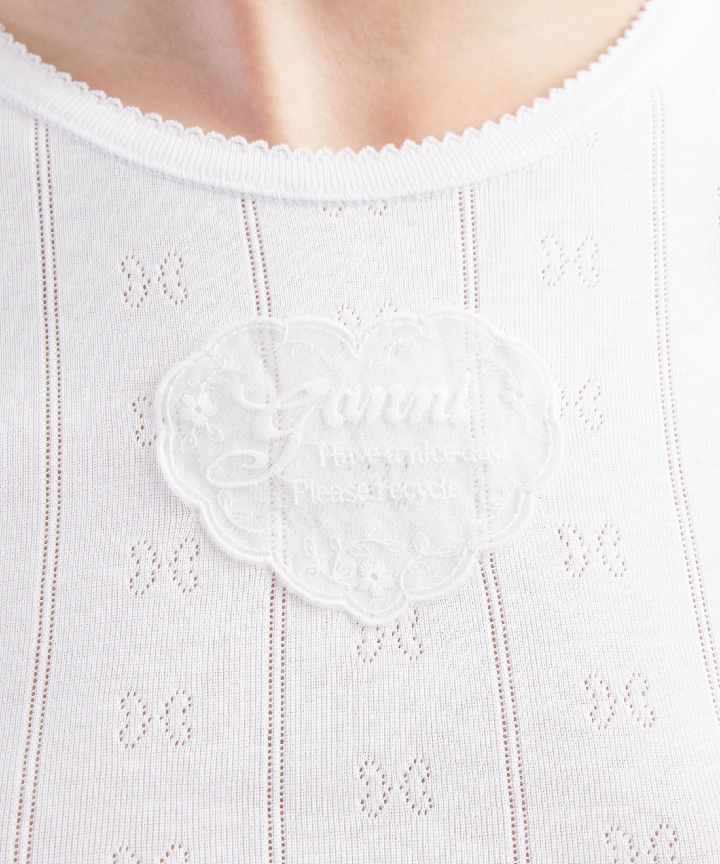 Ganni - Pointelle Knit T-Shirt image number 4