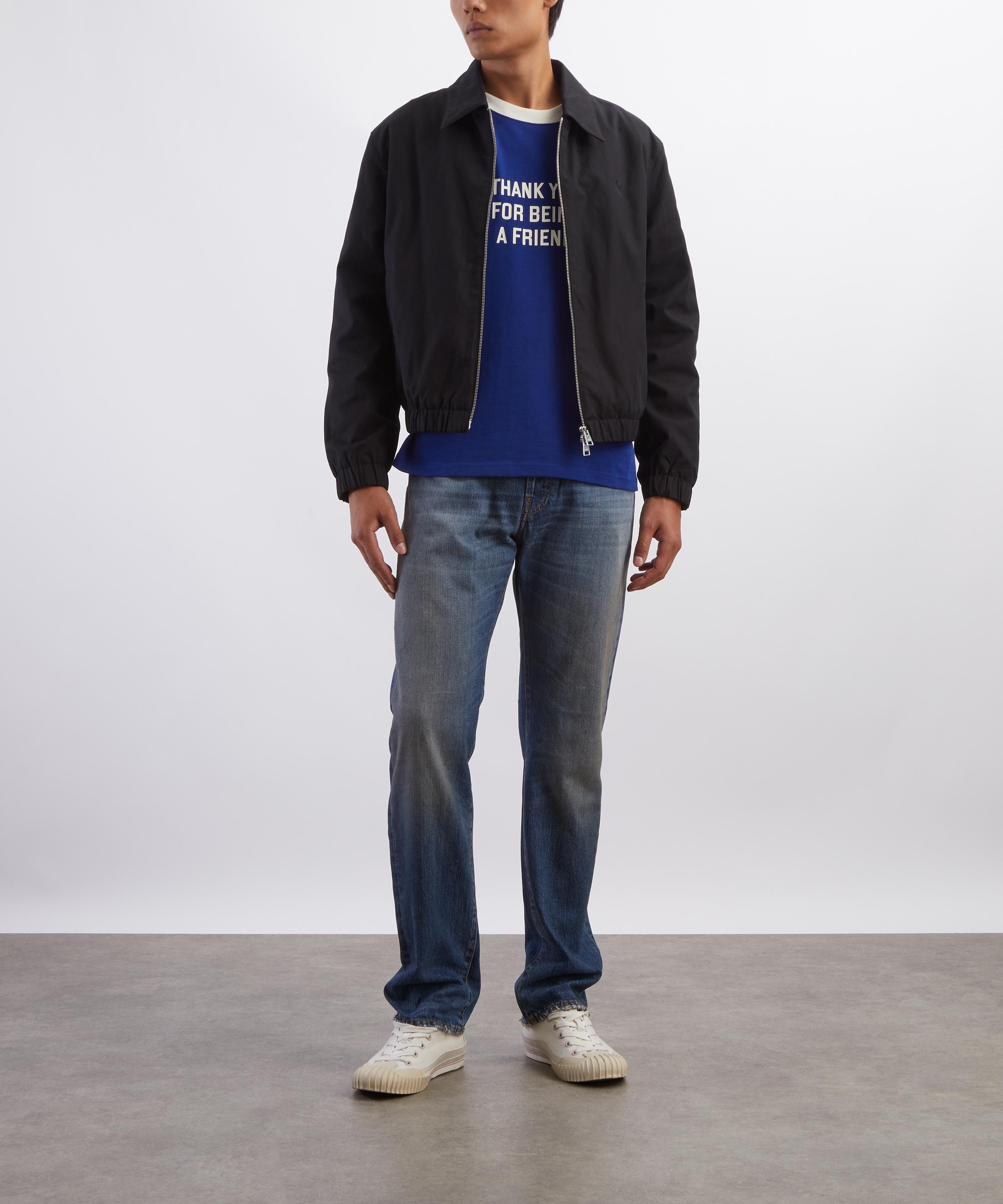Ami - Black Cotton Gabardine Padded Jacket image number 1