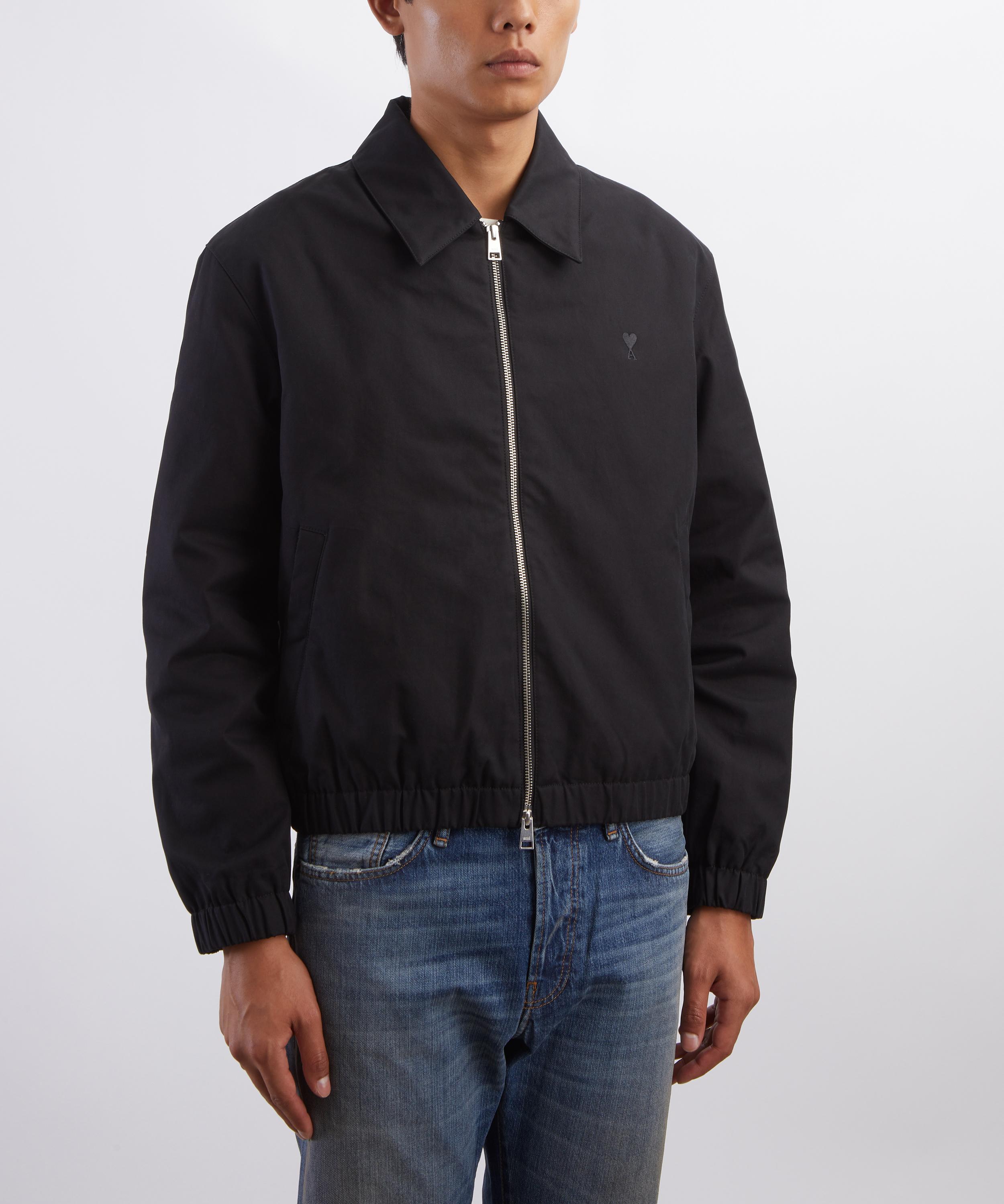 Ami - Black Cotton Gabardine Padded Jacket image number 2