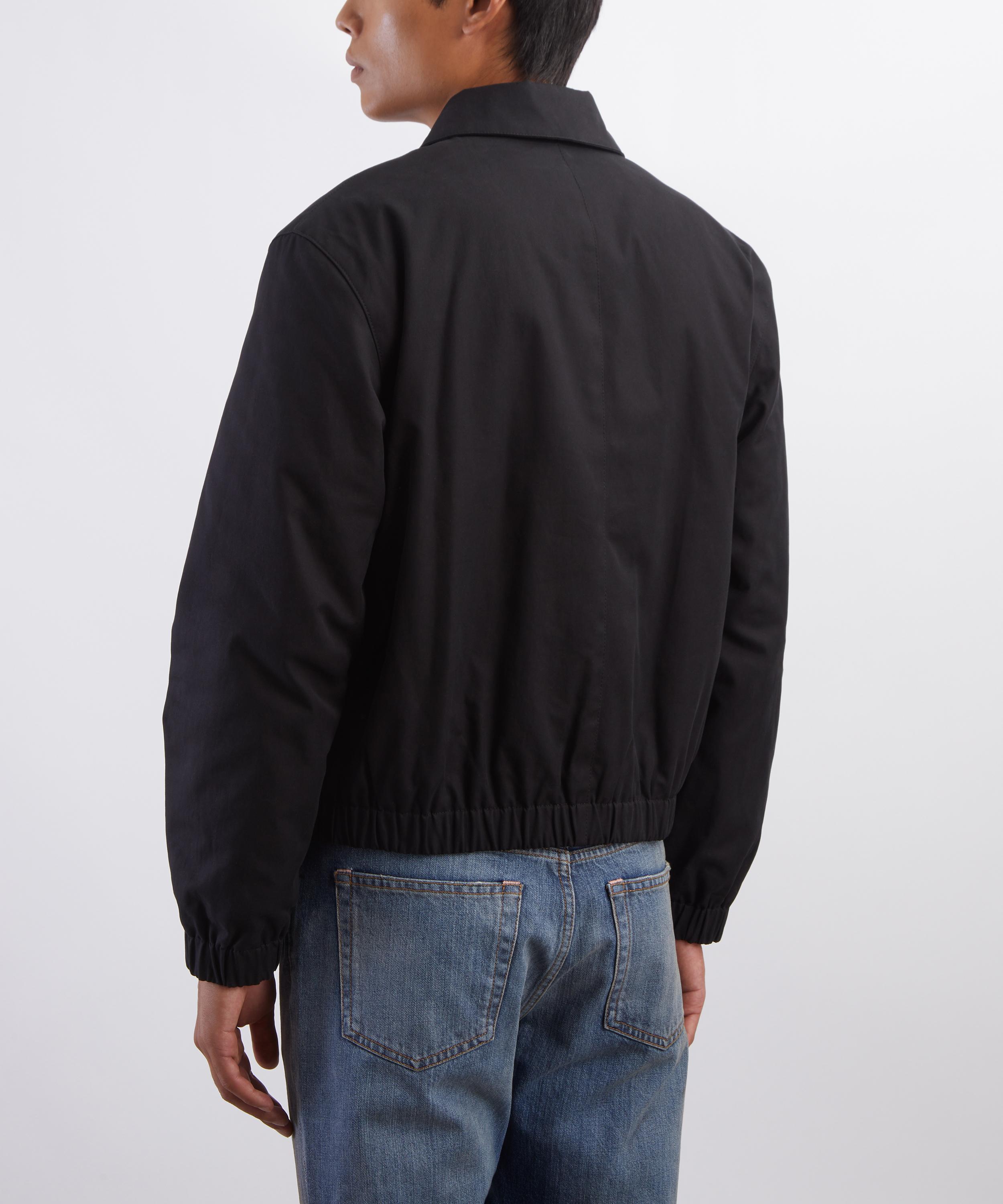 Ami - Black Cotton Gabardine Padded Jacket image number 3