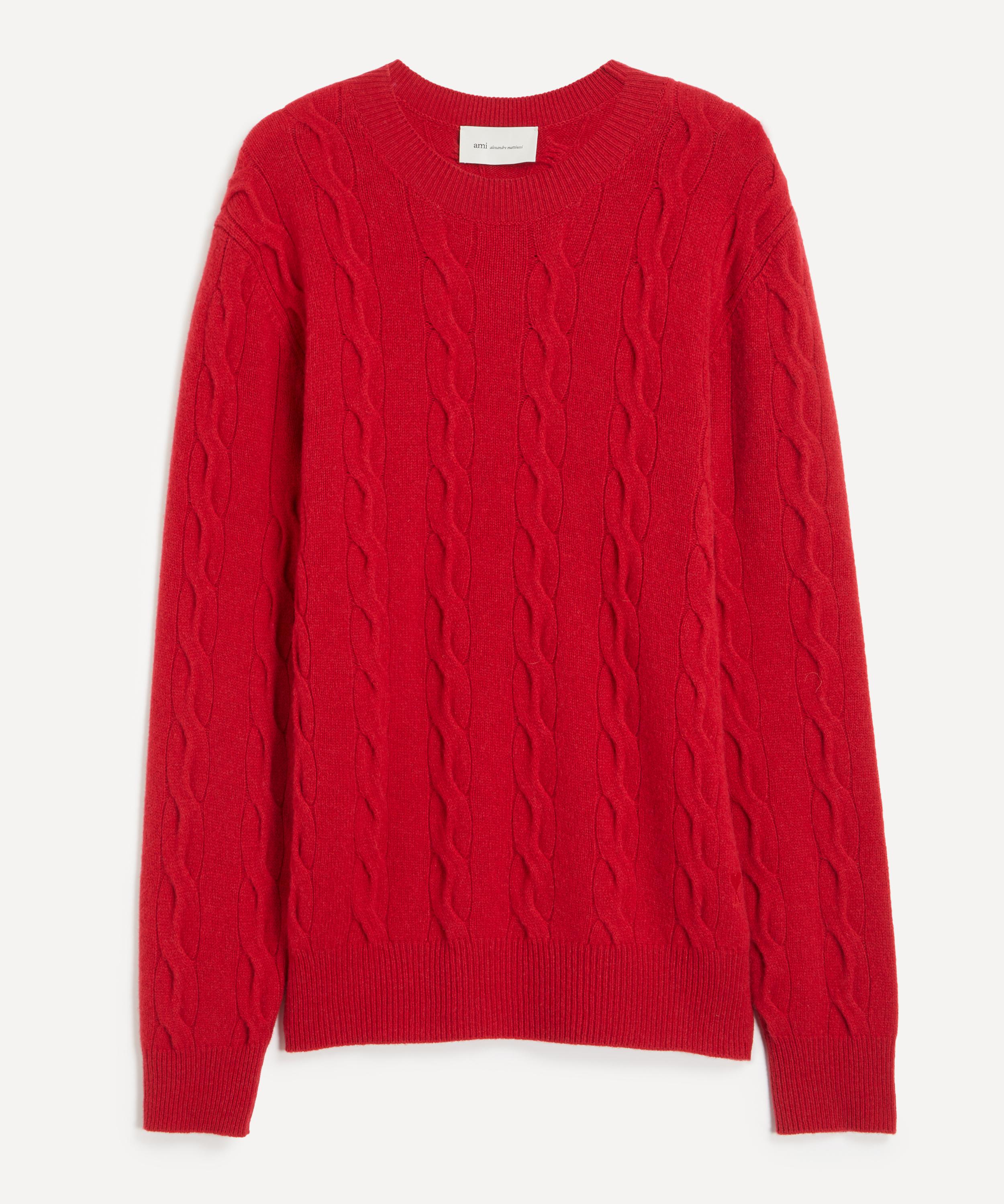 Ami - Tonal Ami de Coeur Cashmere Crewneck Jumper image number 0