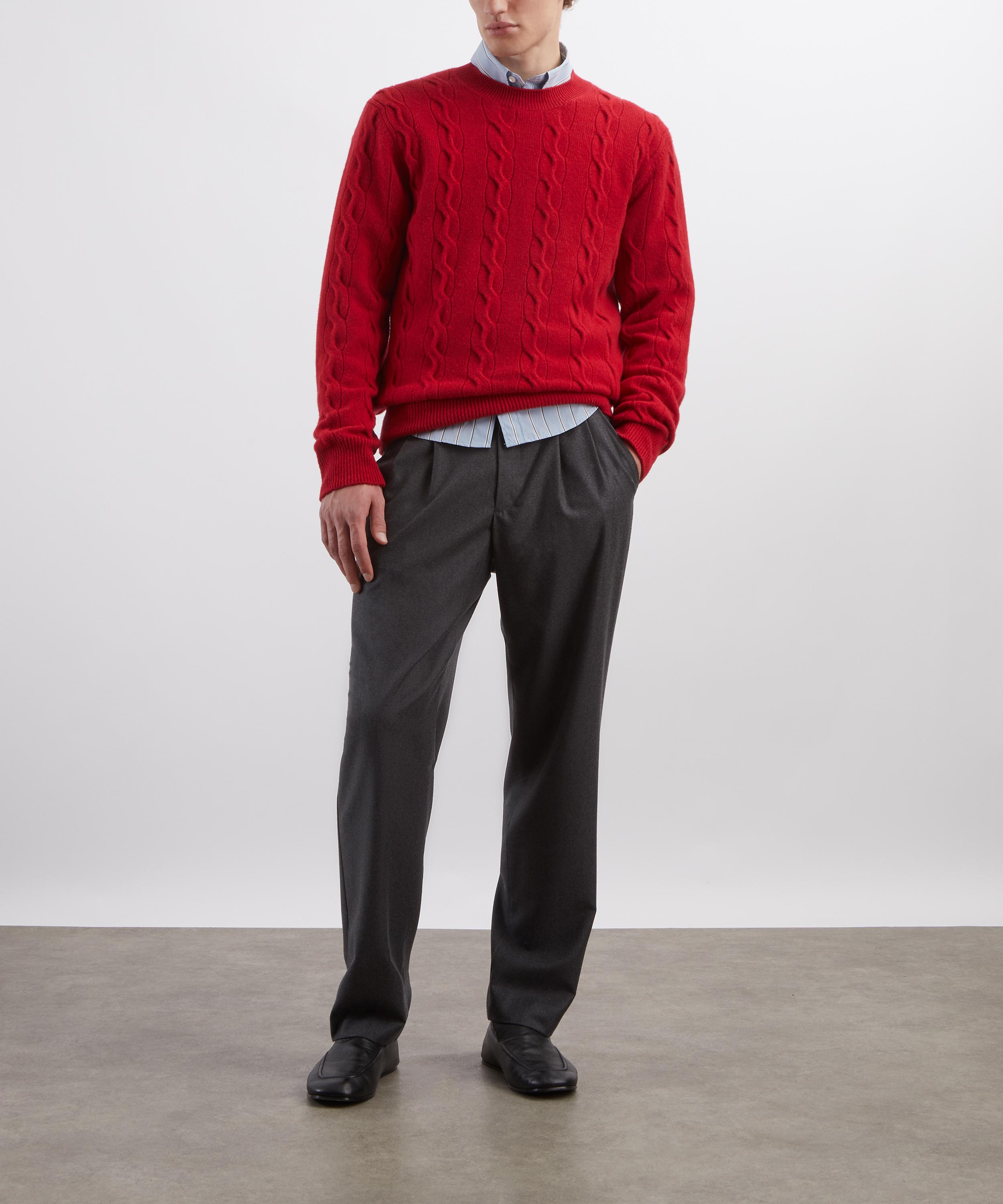 Ami - Tonal Ami de Coeur Cashmere Crewneck Jumper image number 1