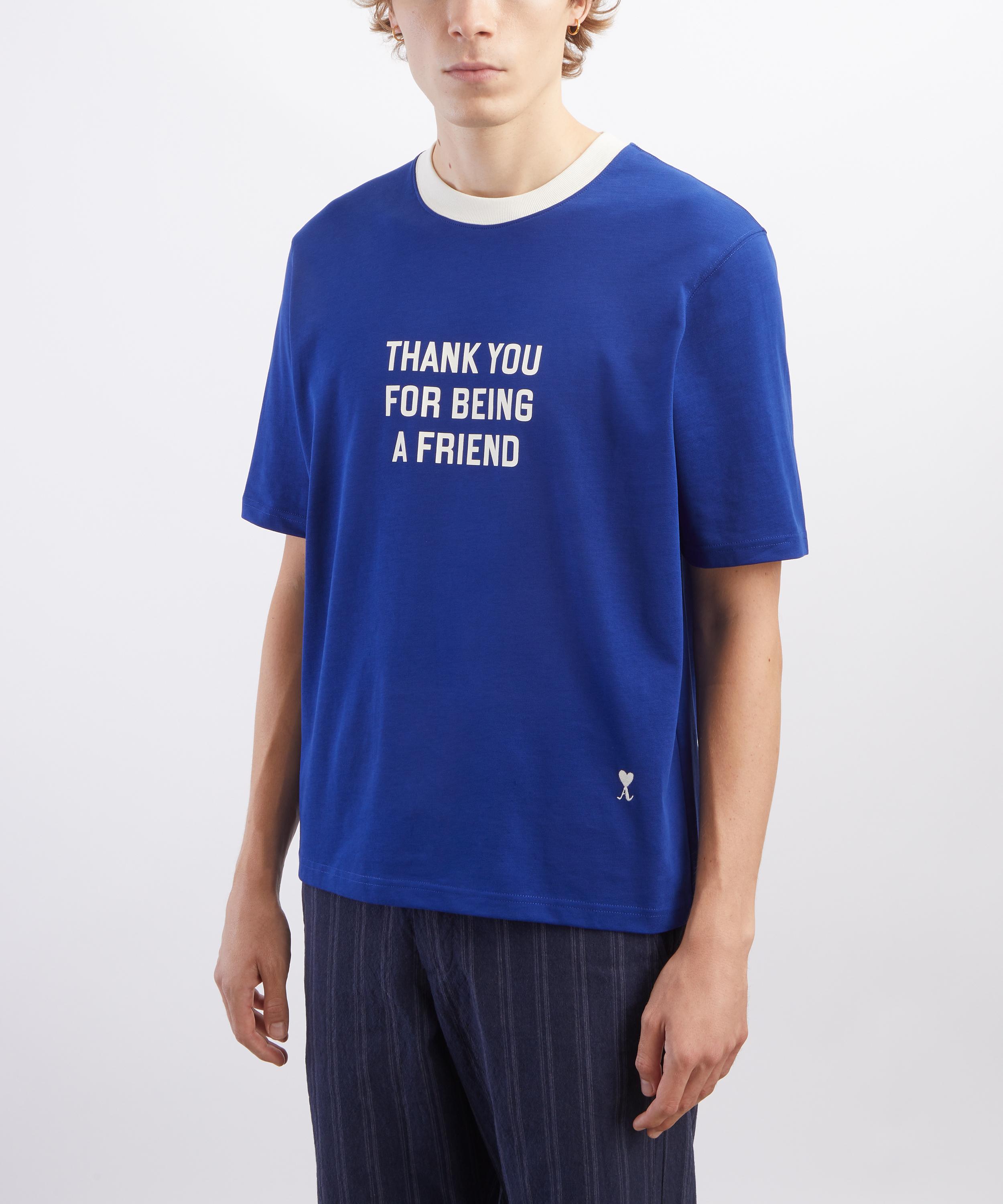 Ami - Friend Print Cotton T-Shirt image number 2