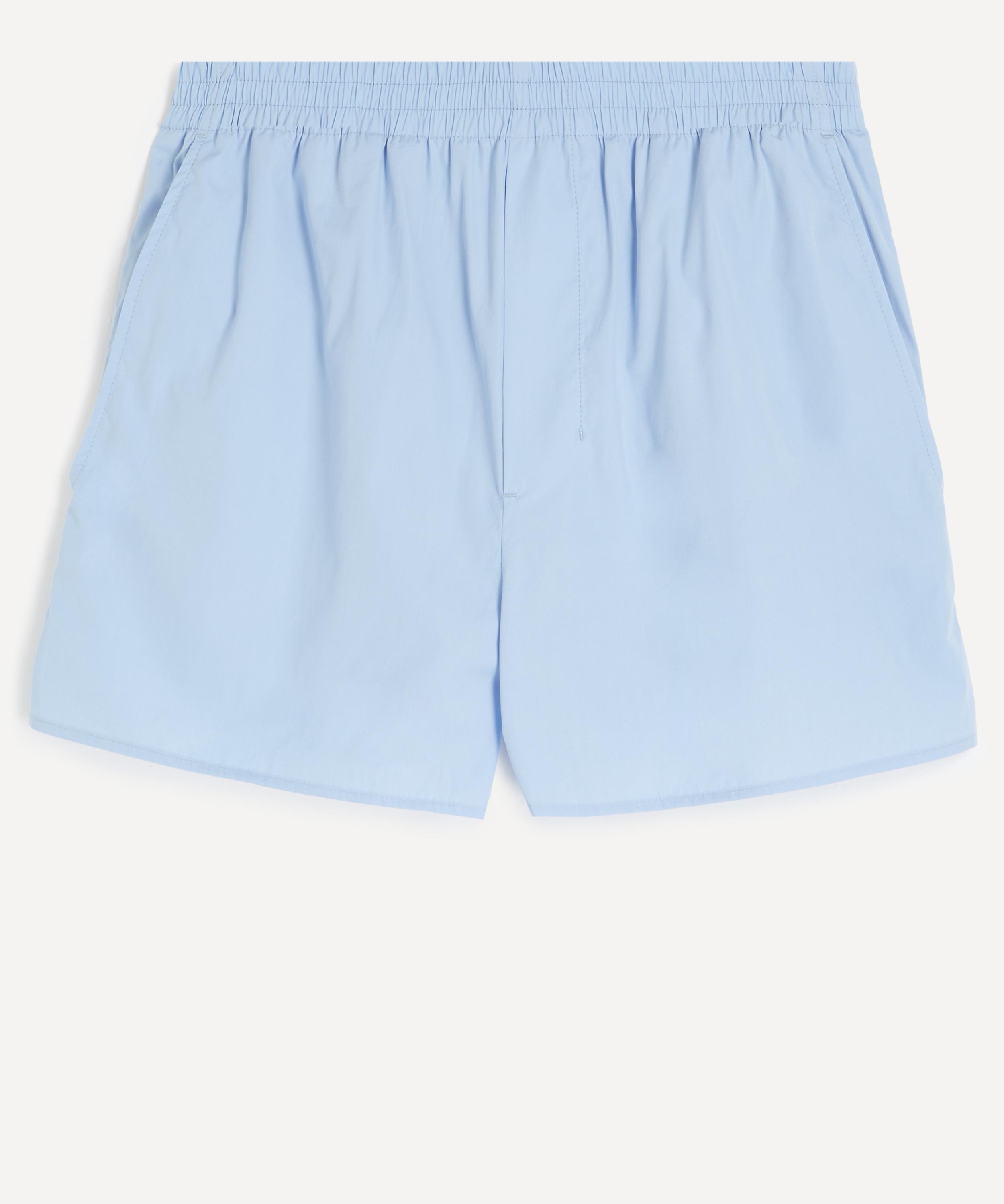 Ami - Blue Elasticated Cotton Shorts