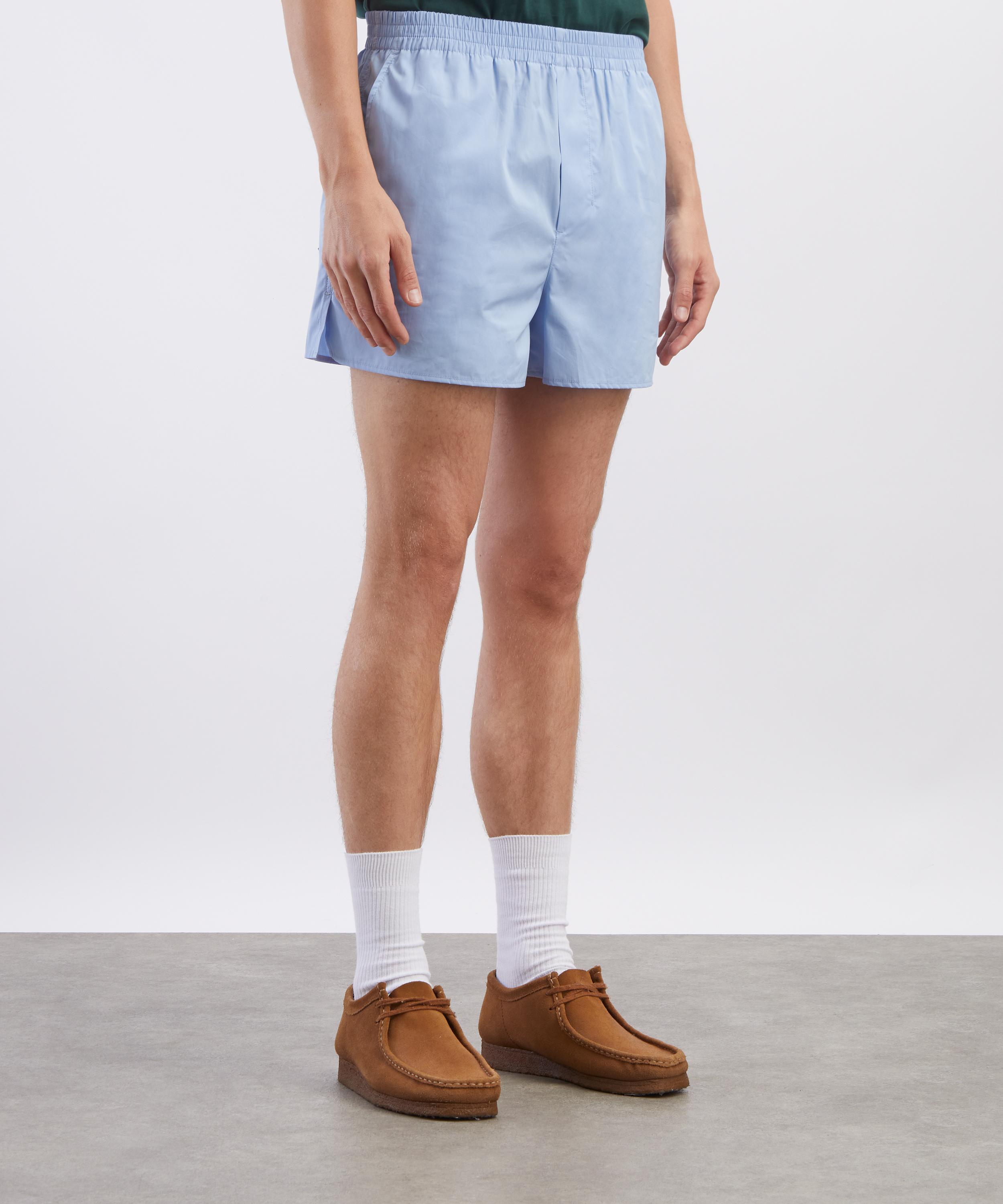 Ami - Blue Elasticated Cotton Shorts image number 2