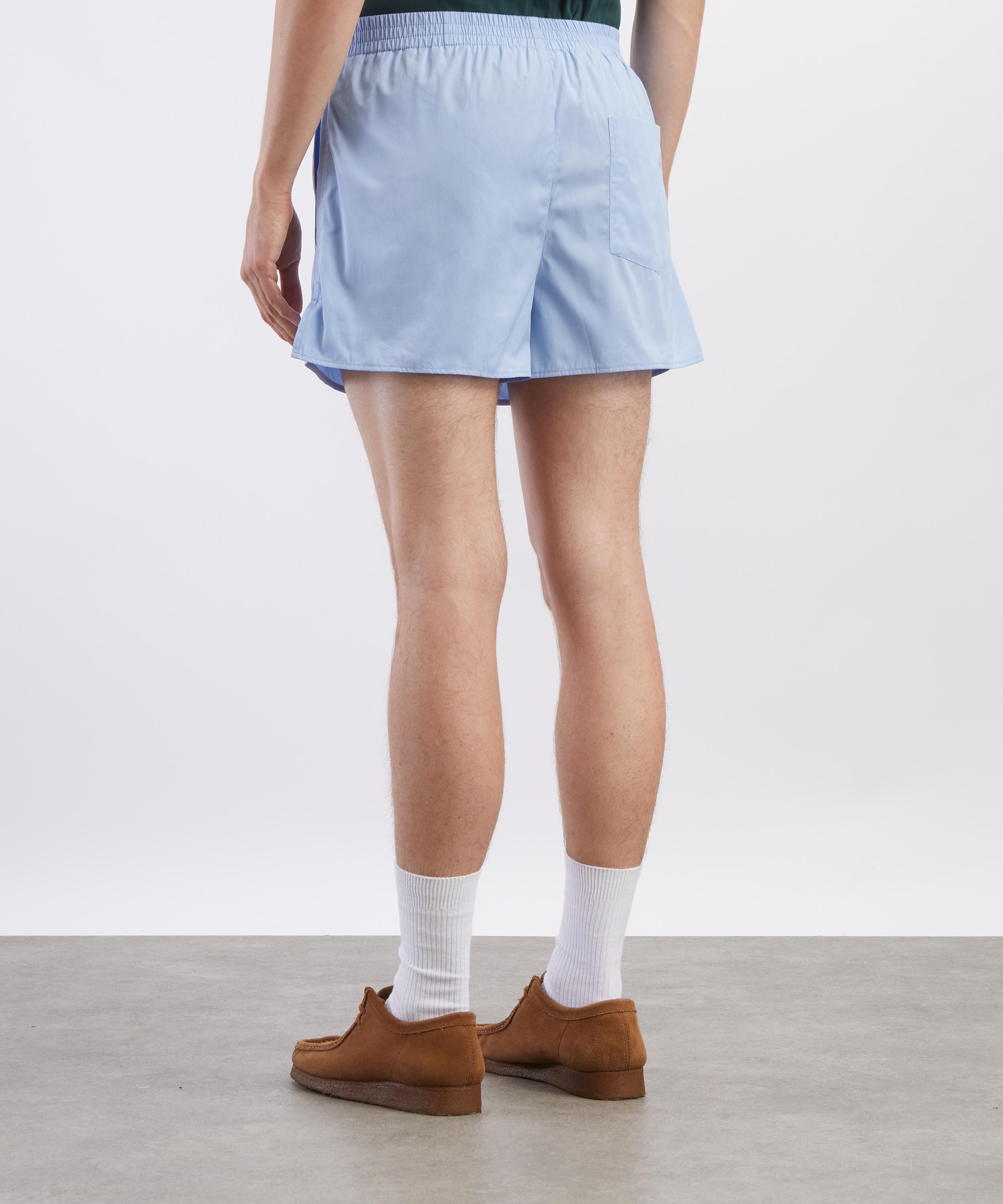Ami - Blue Elasticated Cotton Shorts image number 3