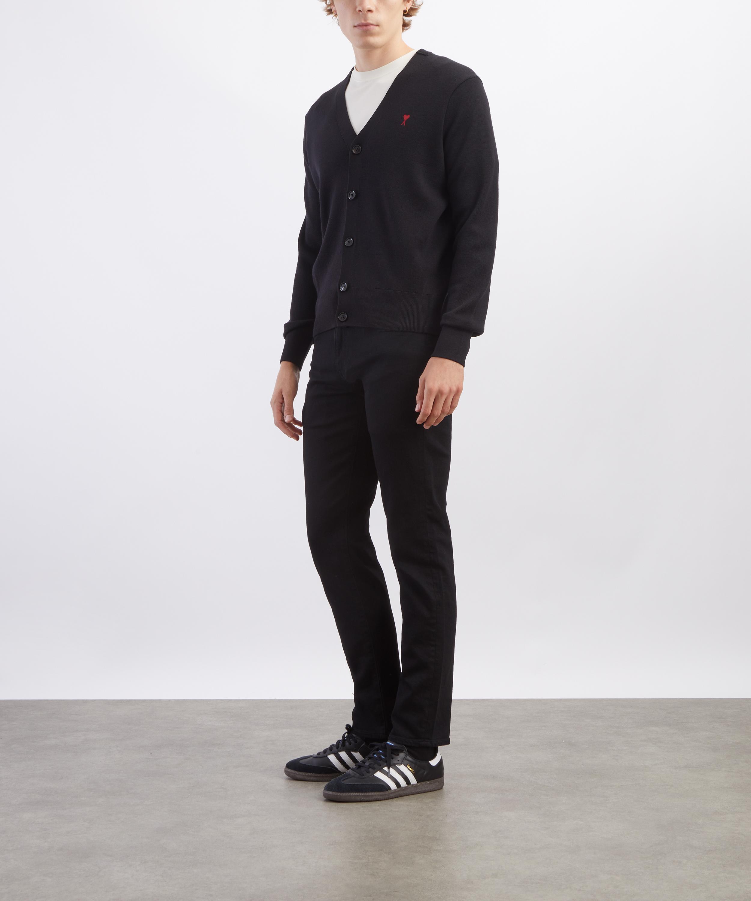 Ami - V-Neck Embroidered Wool Cardigan image number 1