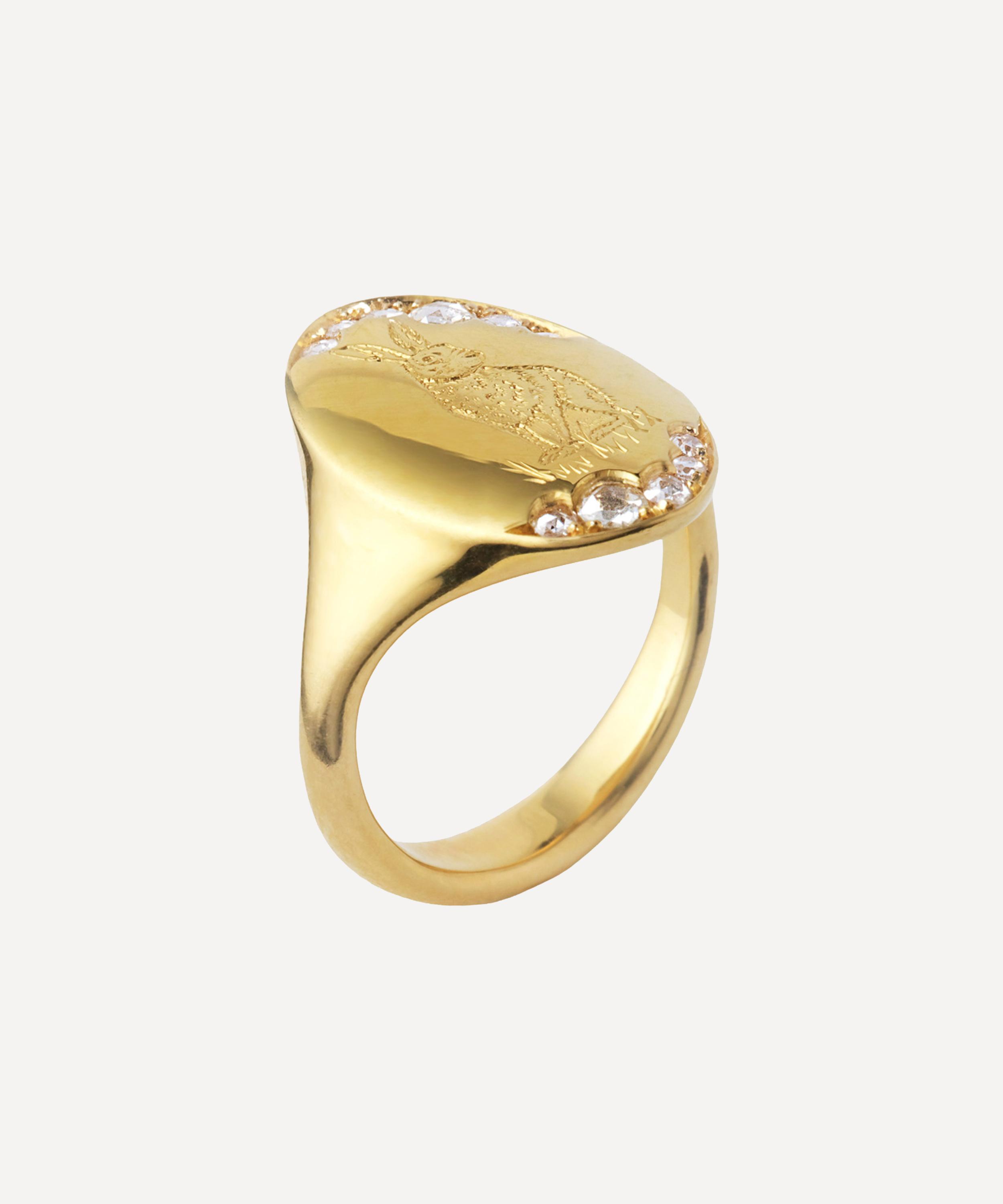 Hargreaves Stockholm - 18ct Gold Briar Signet Ring image number 0