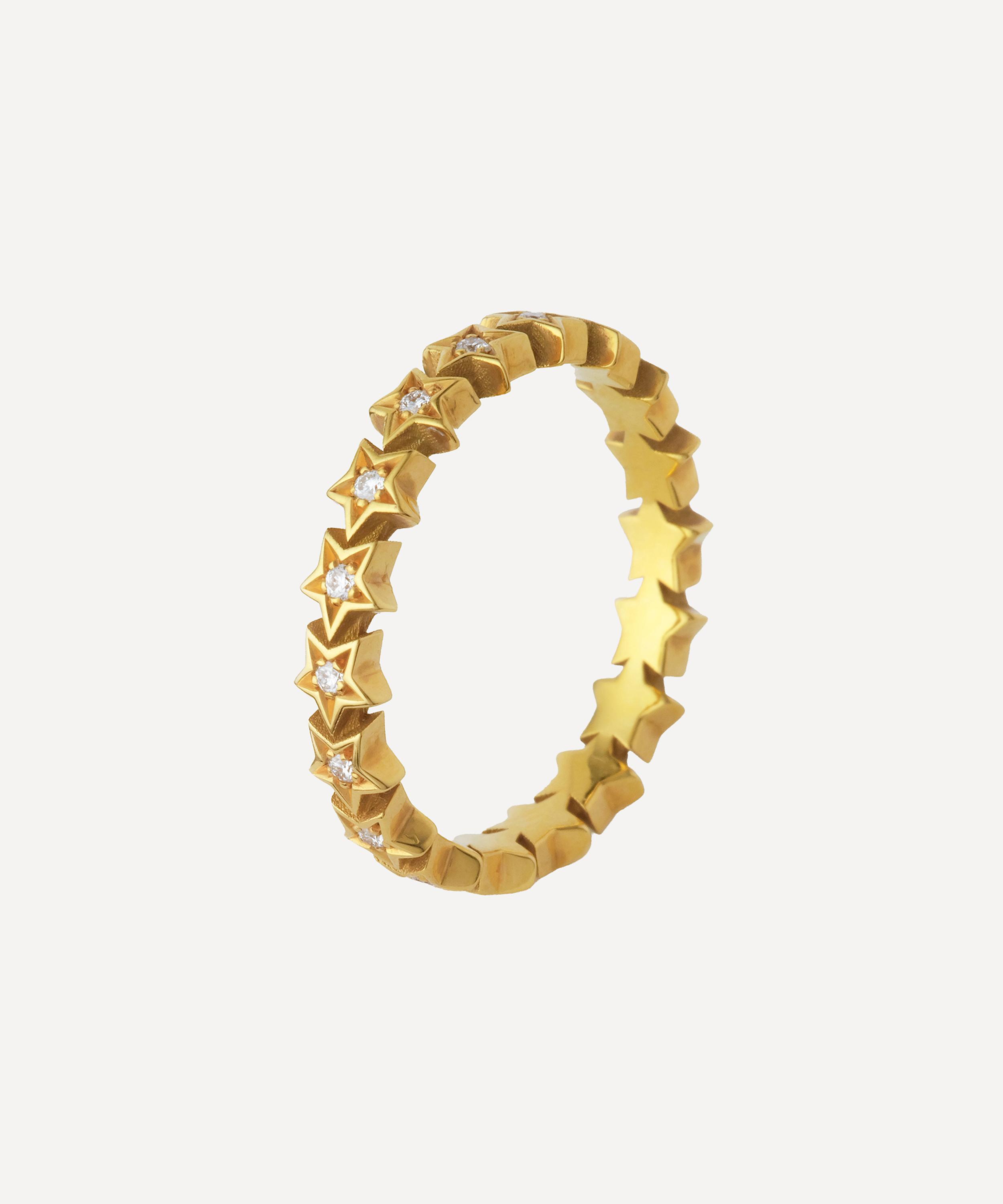 Hargreaves Stockholm - 18ct Gold Mini Star Ring image number 0