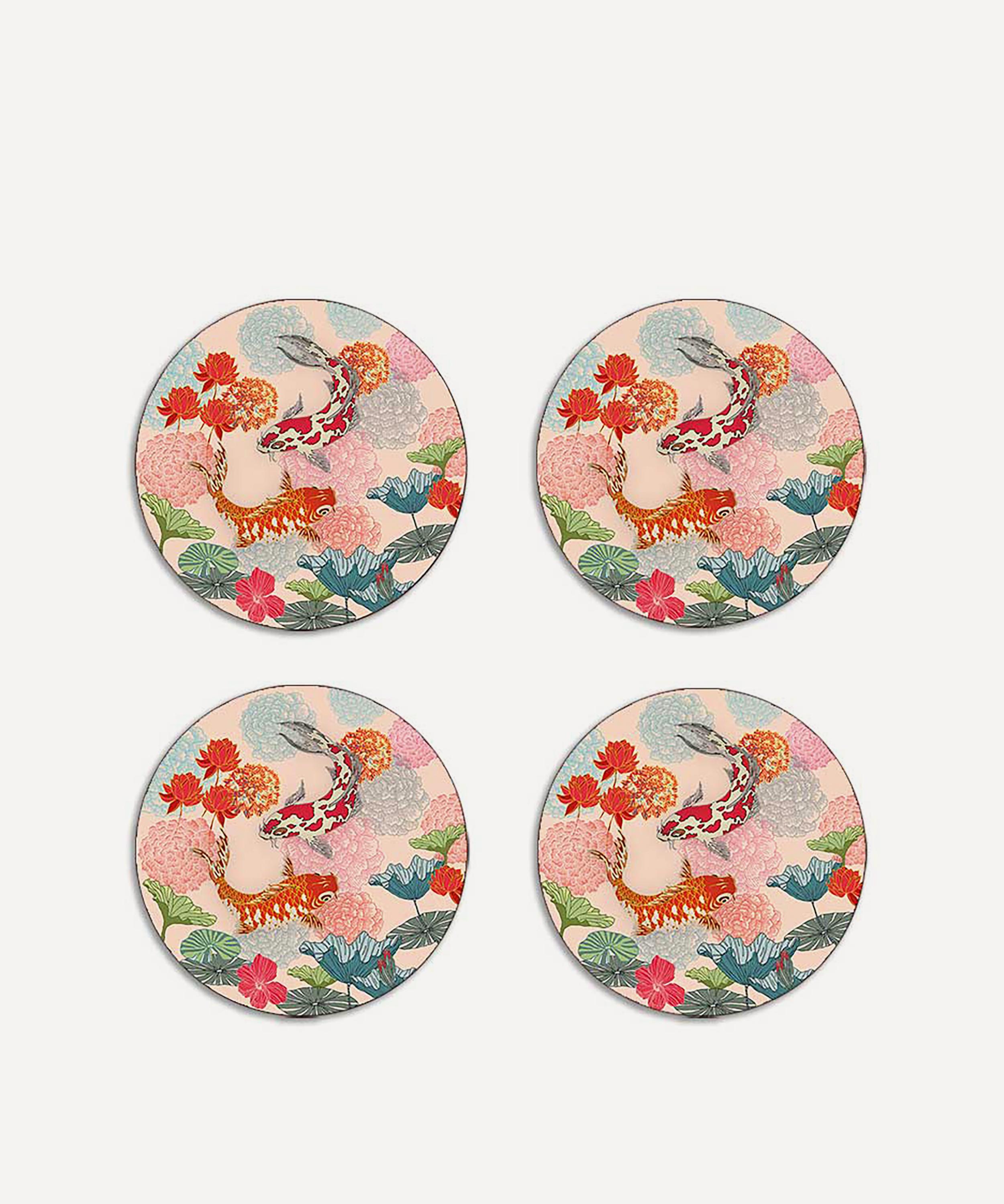 Avenida Home - Lotus Round Coasters Set of Four