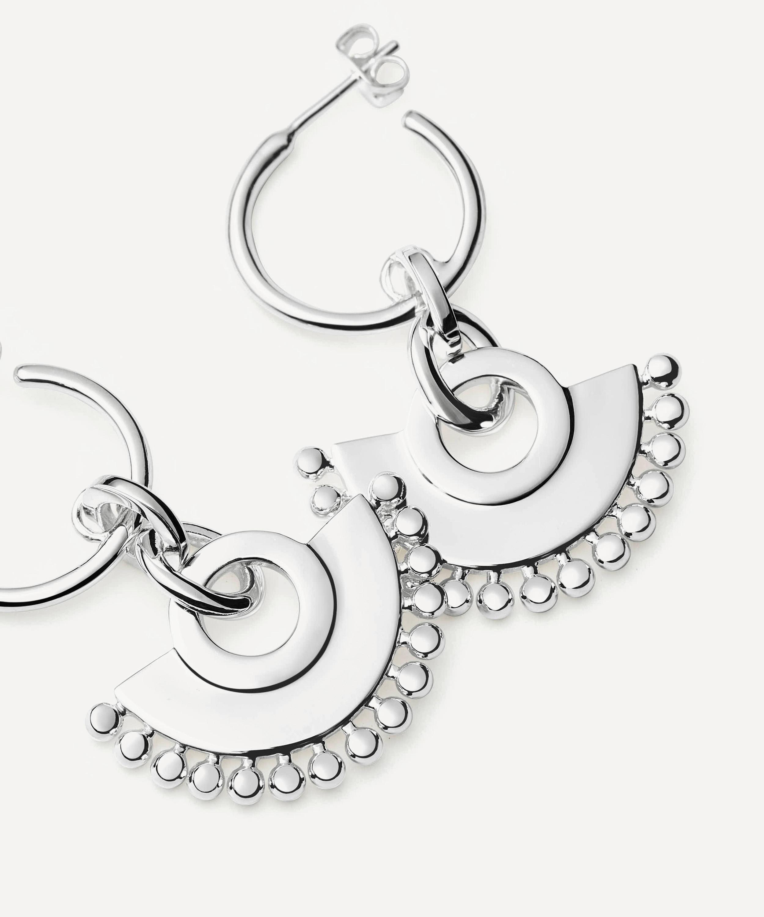 Missoma - Silver-Plated Zenyu Chandelier Hoop Earrings image number 1